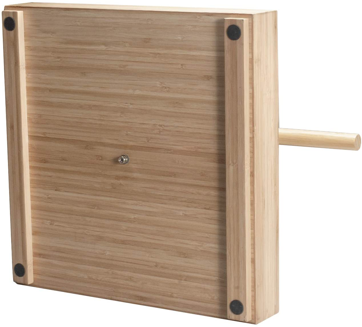 Mobilevision Bird Stand in Bamboo Wood for Medium to Large Birds, Tabletop T-Perch with Base, 16 in X 16 In Animals & Pet Supplies > Pet Supplies > Bird Supplies > Bird Gyms & Playstands MobileVision