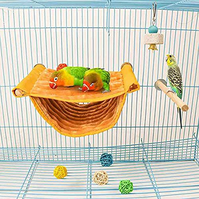 Hefddehy Bird Nest House Winter Warm Parrot House Bed Hammock Tent Toy Bird Cage Perch Stand for Parrots Budgies Parakeet Animals & Pet Supplies > Pet Supplies > Bird Supplies > Bird Cages & Stands Hefddehy