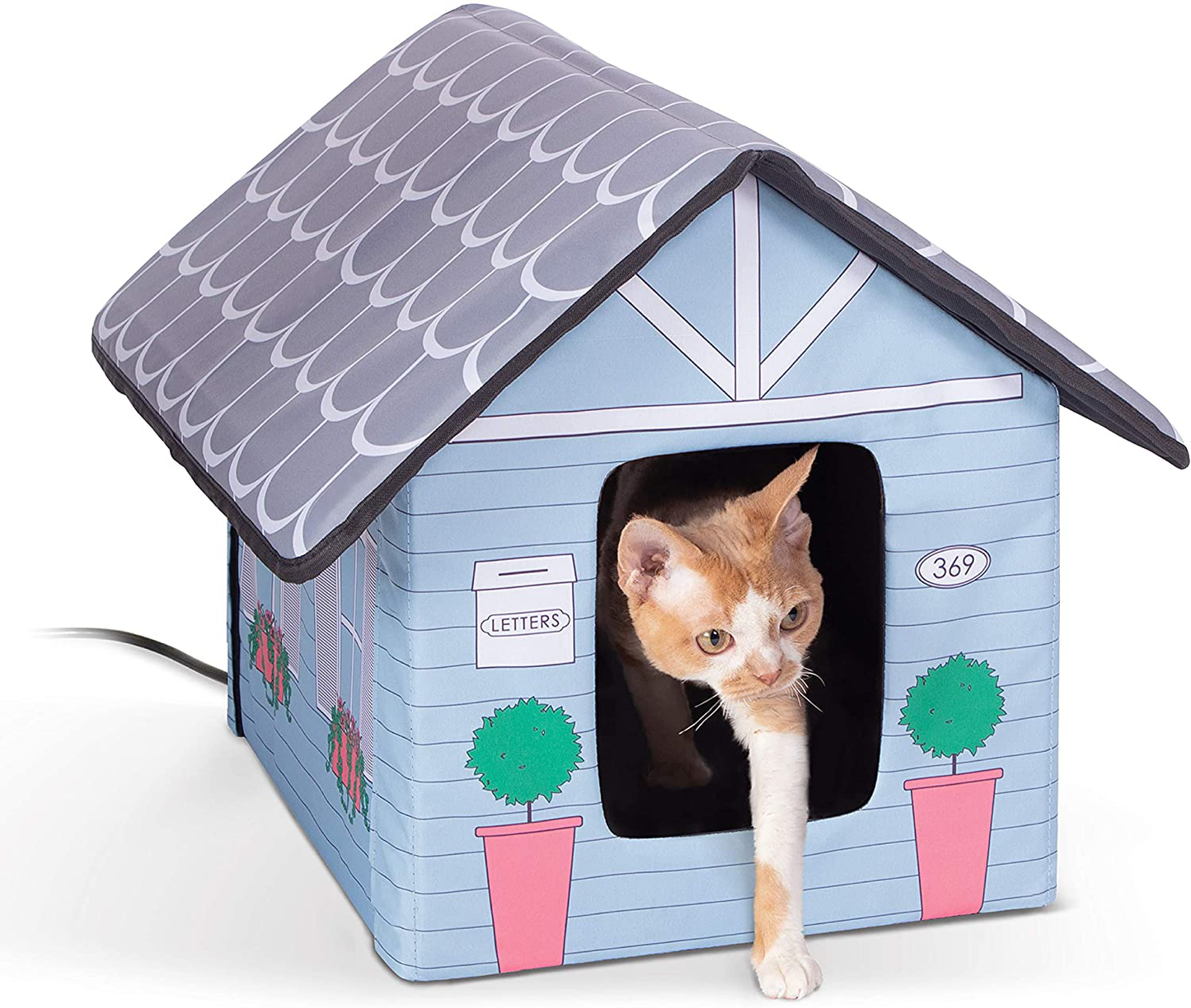 K&H Pet Products Original Outdoor Heated Kitty House Cat Shelter 19 X 22 X 17 Inches - Heated or Unheated Animals & Pet Supplies > Pet Supplies > Cat Supplies > Cat Beds K&H PET PRODUCTS Cottage Design Heated