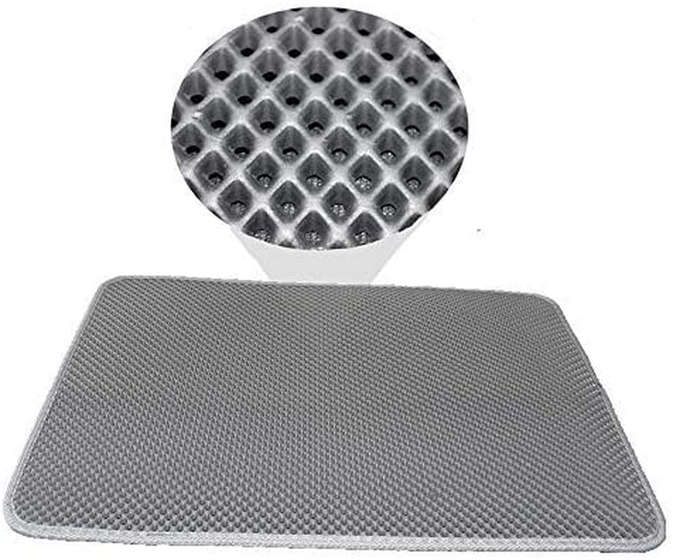 Mjstar Cat Litter Mat, Double Layer Litter Box, Durble EVA Trapping Pad, No Nslip Waterproof Base Layer Honeycomb Animals & Pet Supplies > Pet Supplies > Cat Supplies > Cat Litter Box Mats MJSTAR