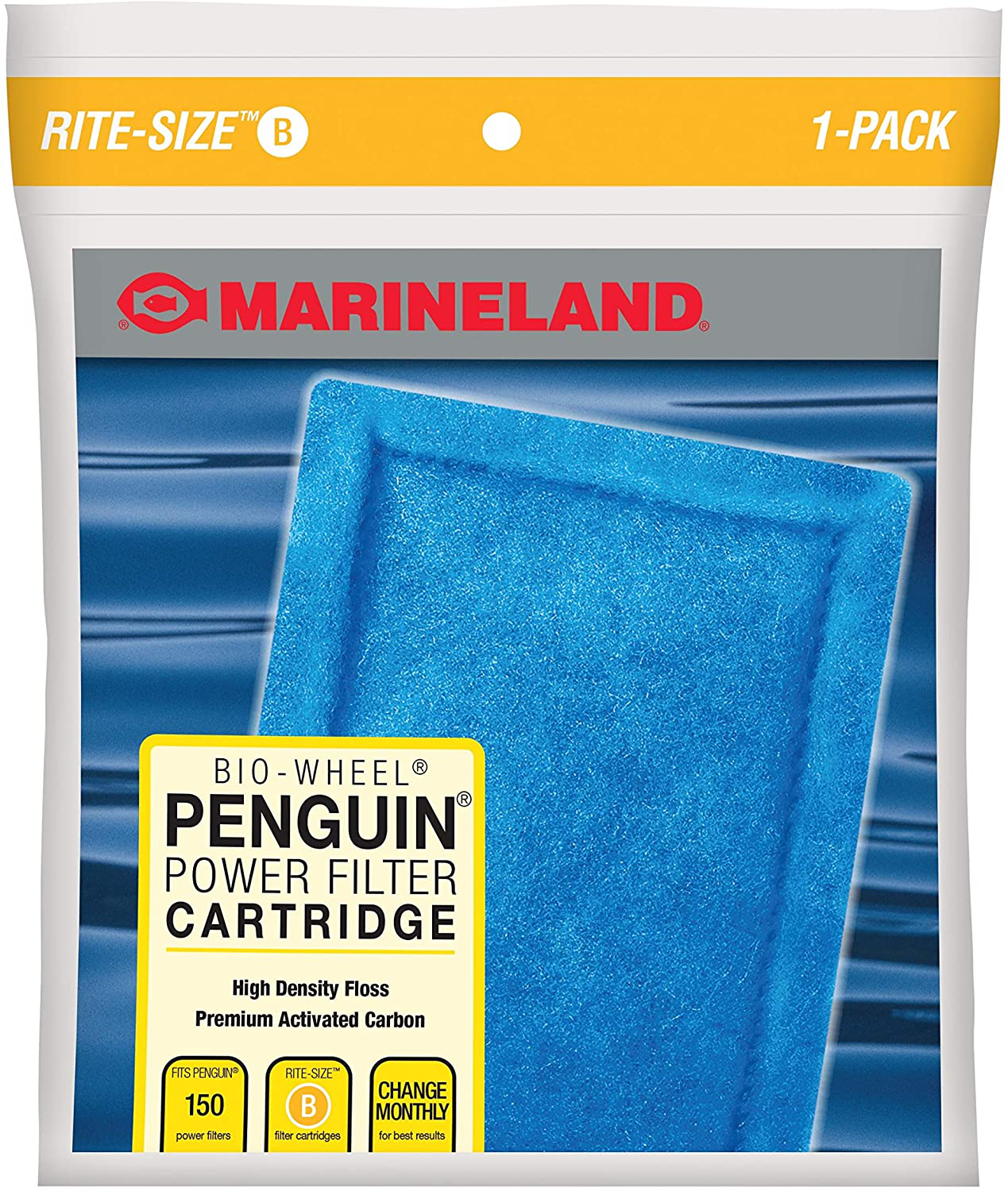 Marineland Penguin Power Filter Rite-Size Cartridge Animals & Pet Supplies > Pet Supplies > Fish Supplies > Aquarium Filters MarineLand Size B 3-Count