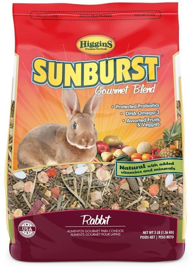 Higgins Sunburst Gourmet Food Mix for Rabbits Net WT 6LB Animals & Pet Supplies > Pet Supplies > Small Animal Supplies > Small Animal Food Higgins