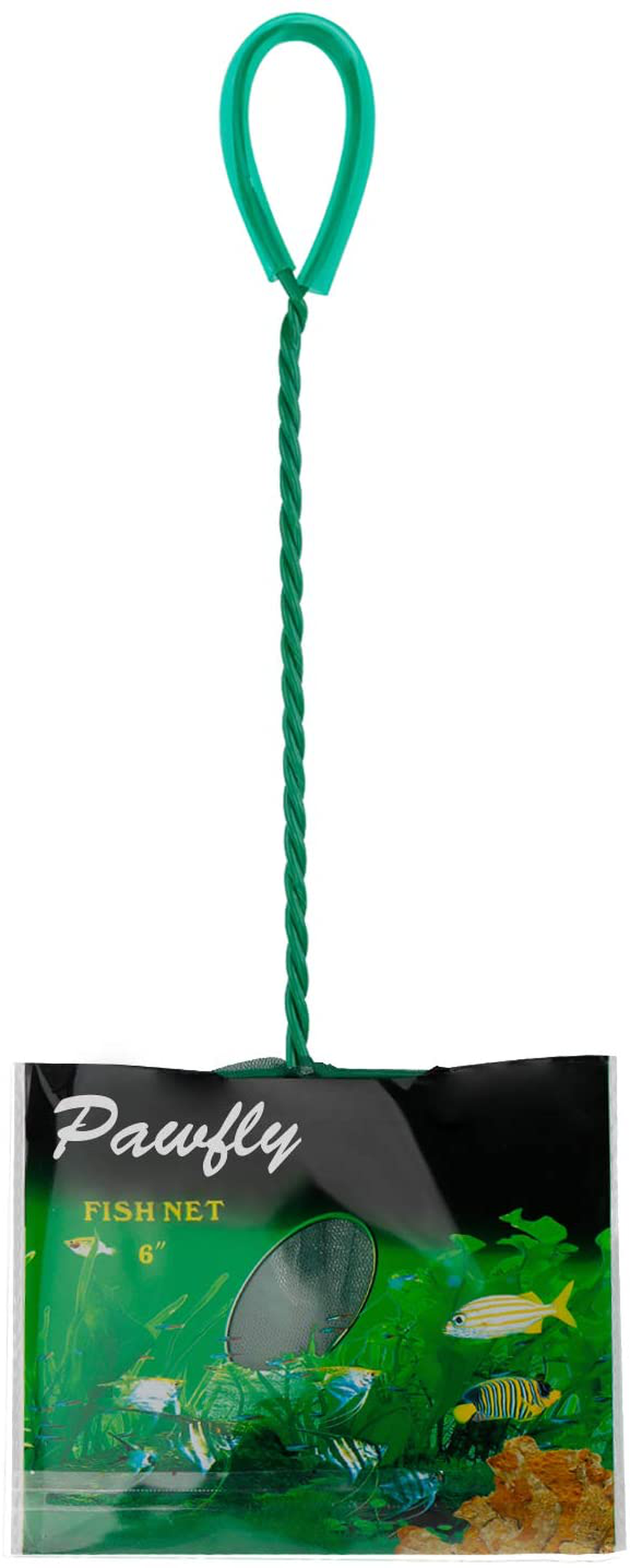 Pawfly 6 Inch Aquarium Fish Net Set Fish Catch Nets with Plastic Handle Animals & Pet Supplies > Pet Supplies > Fish Supplies > Aquarium Fish Nets Pawfly