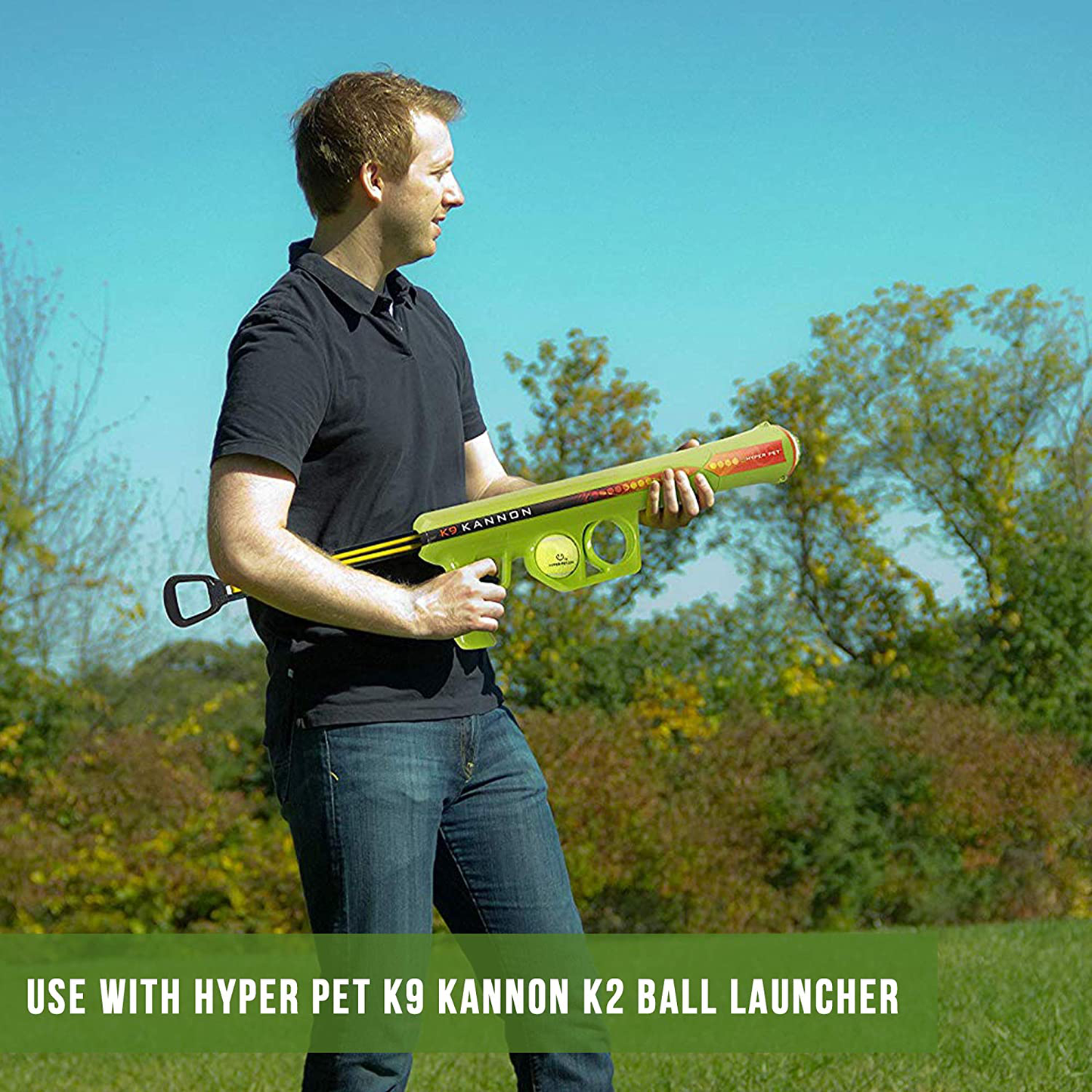 Hyper Pet Tennis Balls for Dogs (Dog Ball Dog Toys for Exercise, Hyper Pet K9 Kannon K2 & Hyper Pet Ball Launcher) Interactive Dog Toys for Large Dogs, Medium Dogs & Small Dogs - 2 Size Options Animals & Pet Supplies > Pet Supplies > Dog Supplies > Dog Toys Hyper Pet