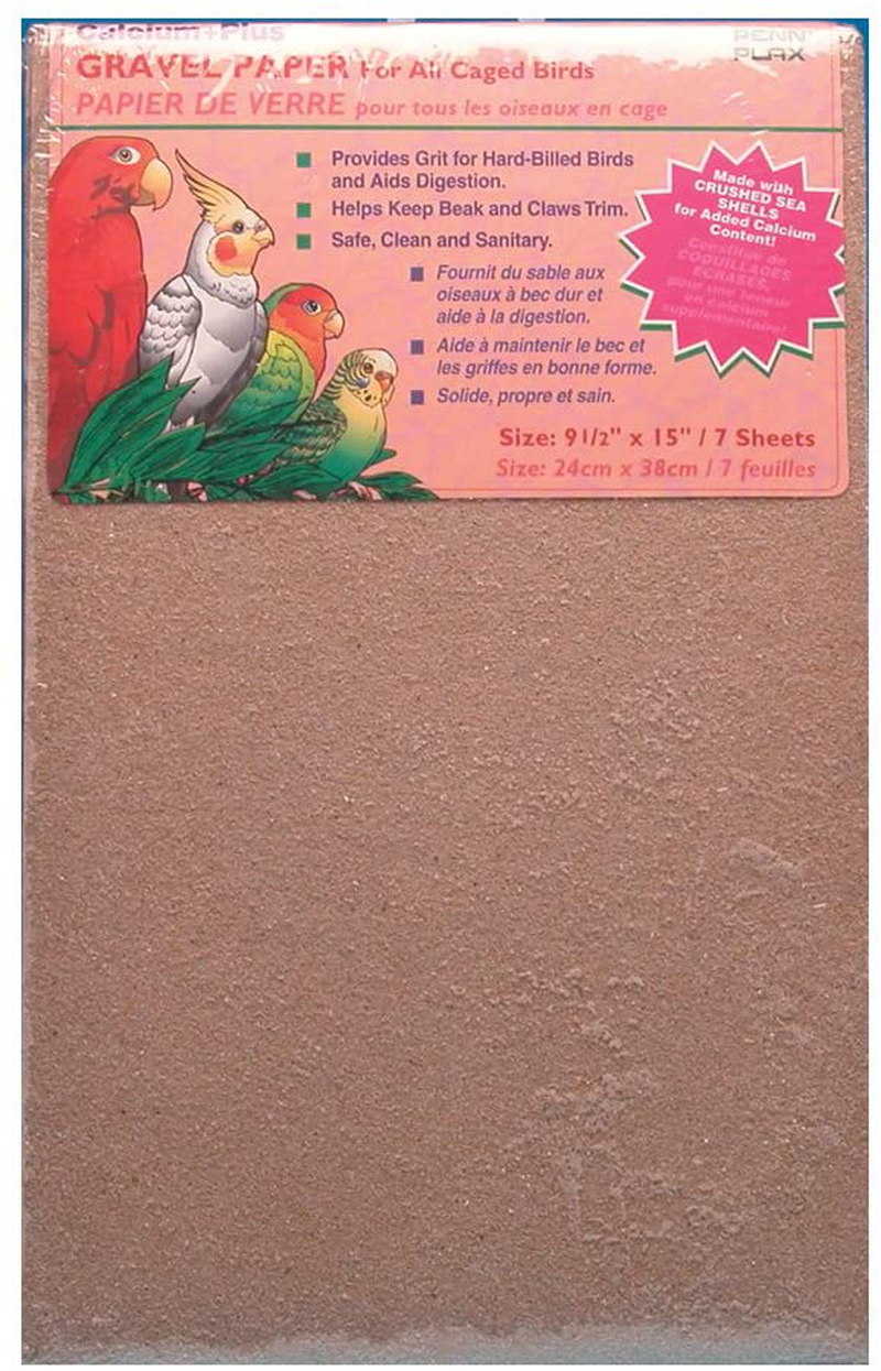 Penn Plax (BA638) Gravel Paper for Bird Cage, 9-1/2 by 12-Inch Animals & Pet Supplies > Pet Supplies > Bird Supplies > Bird Cage Accessories Penn-Plax
