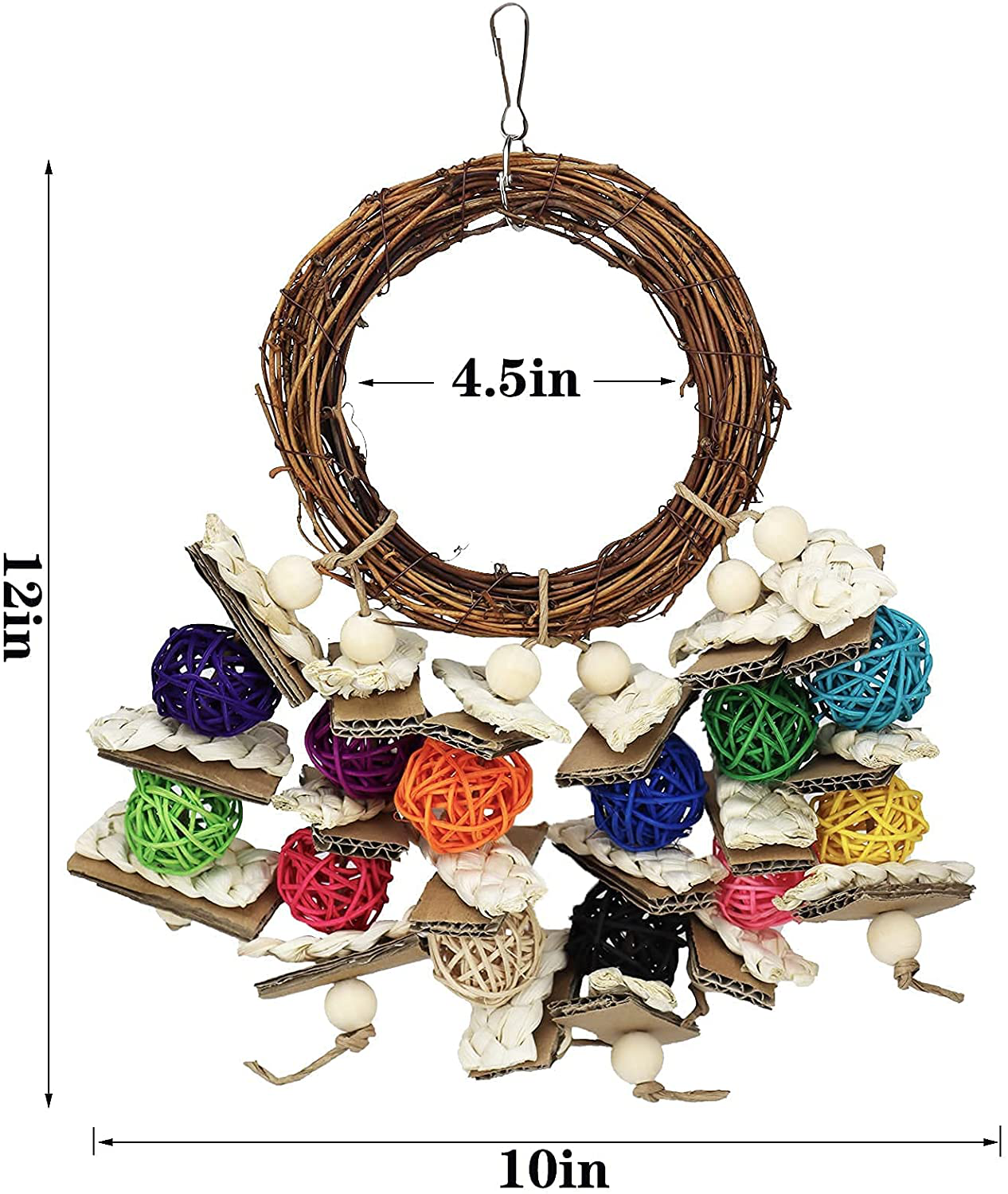 G-HY Bird Parrot Toys, All Natural Corn-Skinned Parrot Chewing and Climbing Toys, Safe and Non-Toxic for Small Parrots, Budgies, Parakeets,Conures,Macaws, Lovebirds Animals & Pet Supplies > Pet Supplies > Bird Supplies > Bird Toys G-HY