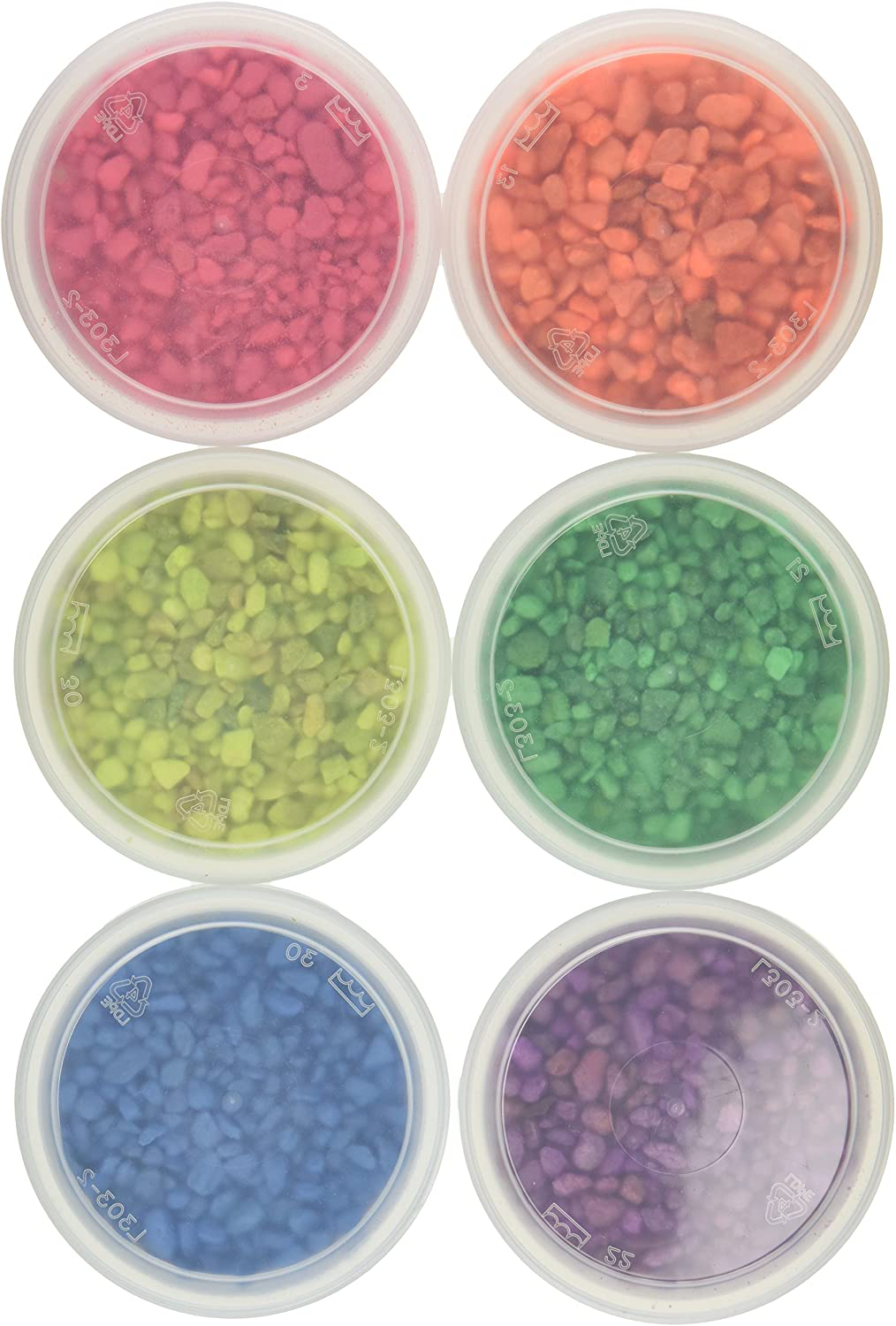 Hygloss Products Craft Rocks, Mini Stones for Art Projects - Bucket O' Gravel, Neon Purple, 1 Lb Animals & Pet Supplies > Pet Supplies > Fish Supplies > Aquarium Gravel & Substrates Hygloss Products 6 Assorted Neon Colors