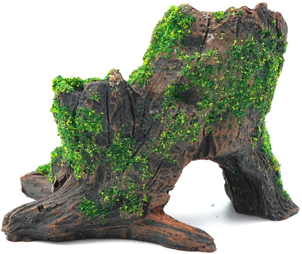 HRRIVE Aquarium Landscape Tree Stump Rock Hollow Cave Cichlid Stone for Fish Tank Decorations Animals & Pet Supplies > Pet Supplies > Fish Supplies > Aquarium Decor HRRIVE