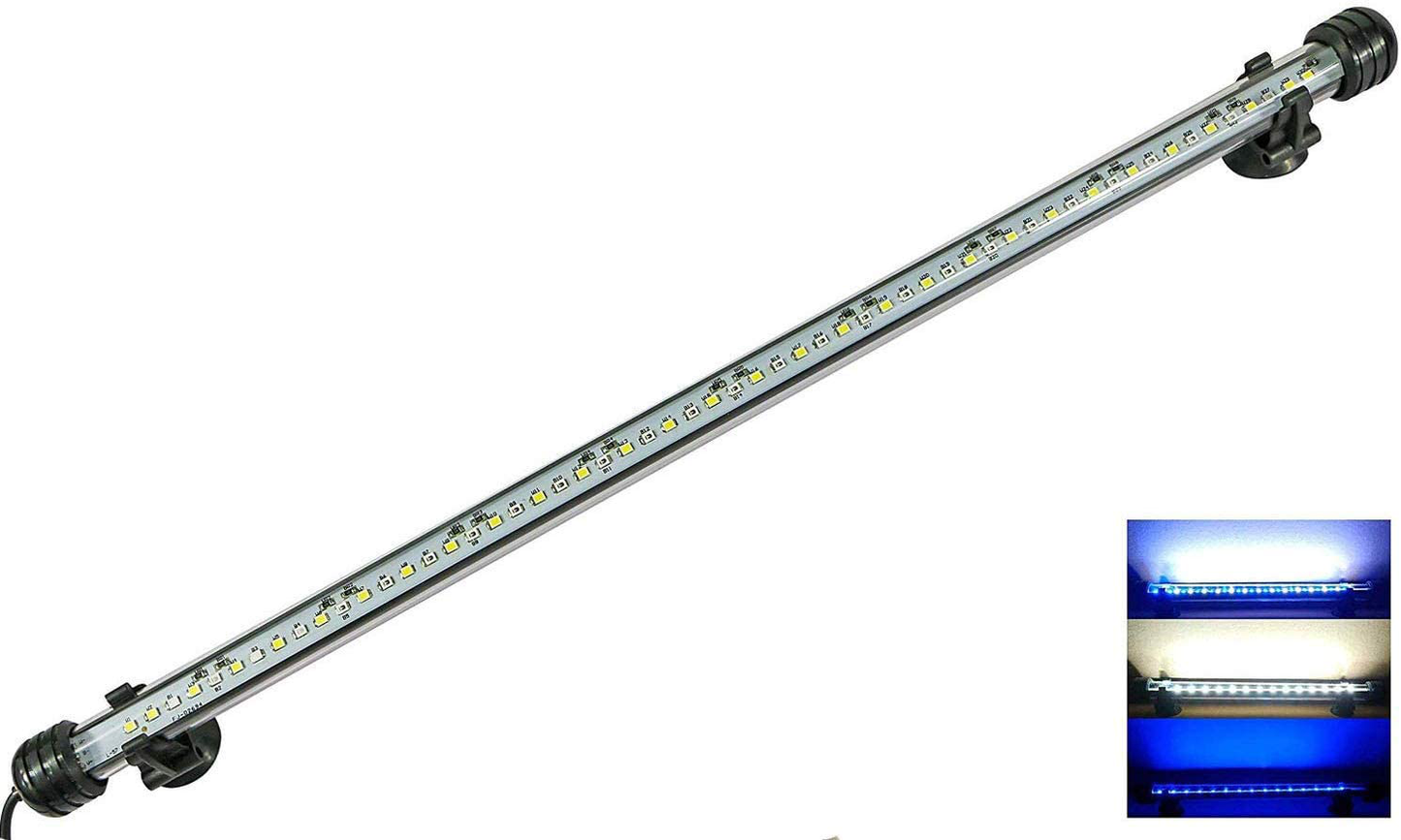 Mingdak Submersible LED Aquarium Light,Fish Tank Light with Timer Auto On/Off, White & Blue LED Light Bar Stick for Fish Tank, 3 Light Modes Dimmable,8W,15 Inch Animals & Pet Supplies > Pet Supplies > Fish Supplies > Aquarium Lighting MingDak 18.5 inch 11W(Timer&Dimmer Swith)