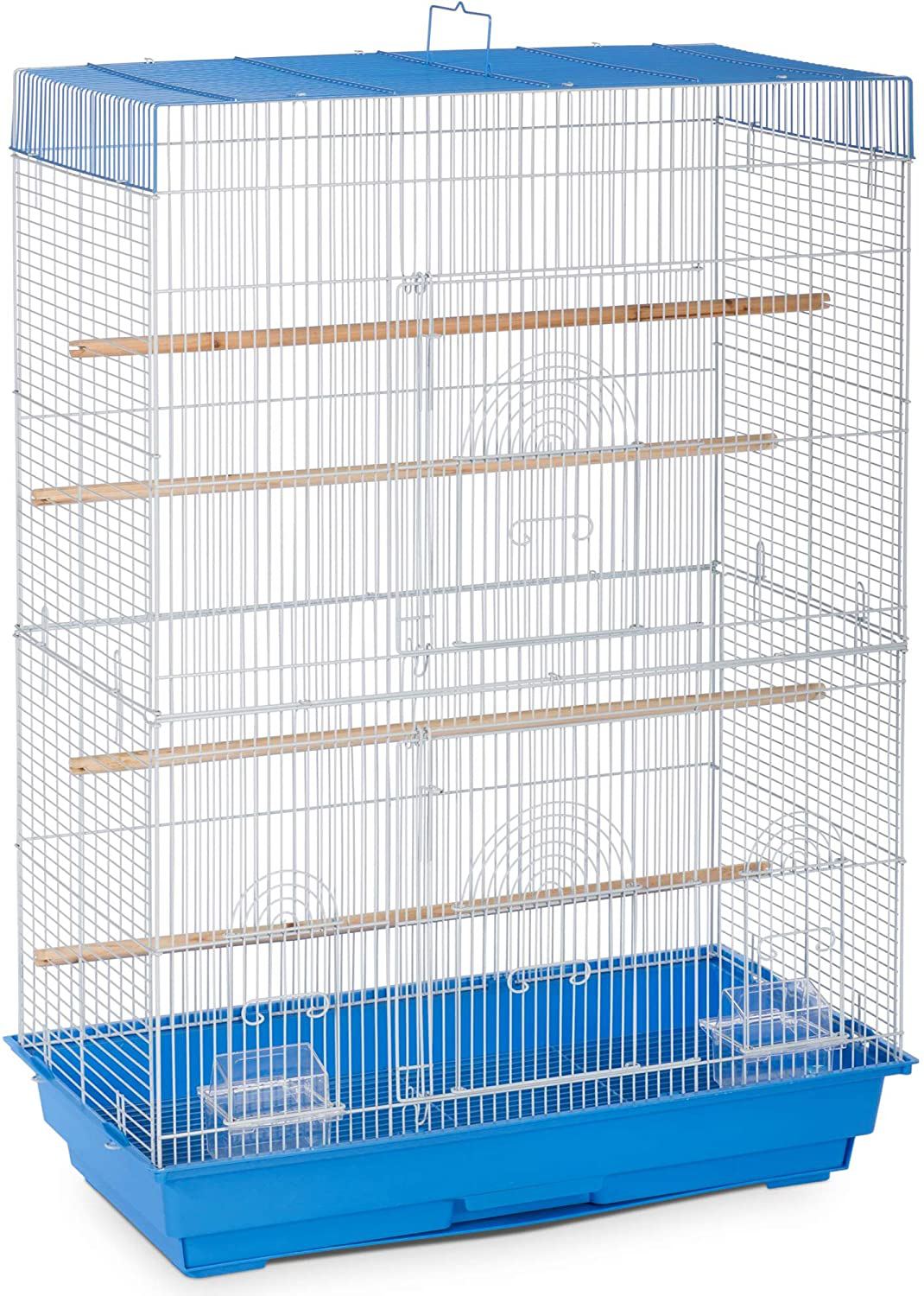 Prevue Hendryx Flight Cage Animals & Pet Supplies > Pet Supplies > Bird Supplies > Bird Cages & Stands Prevue Pet Products Blue/White