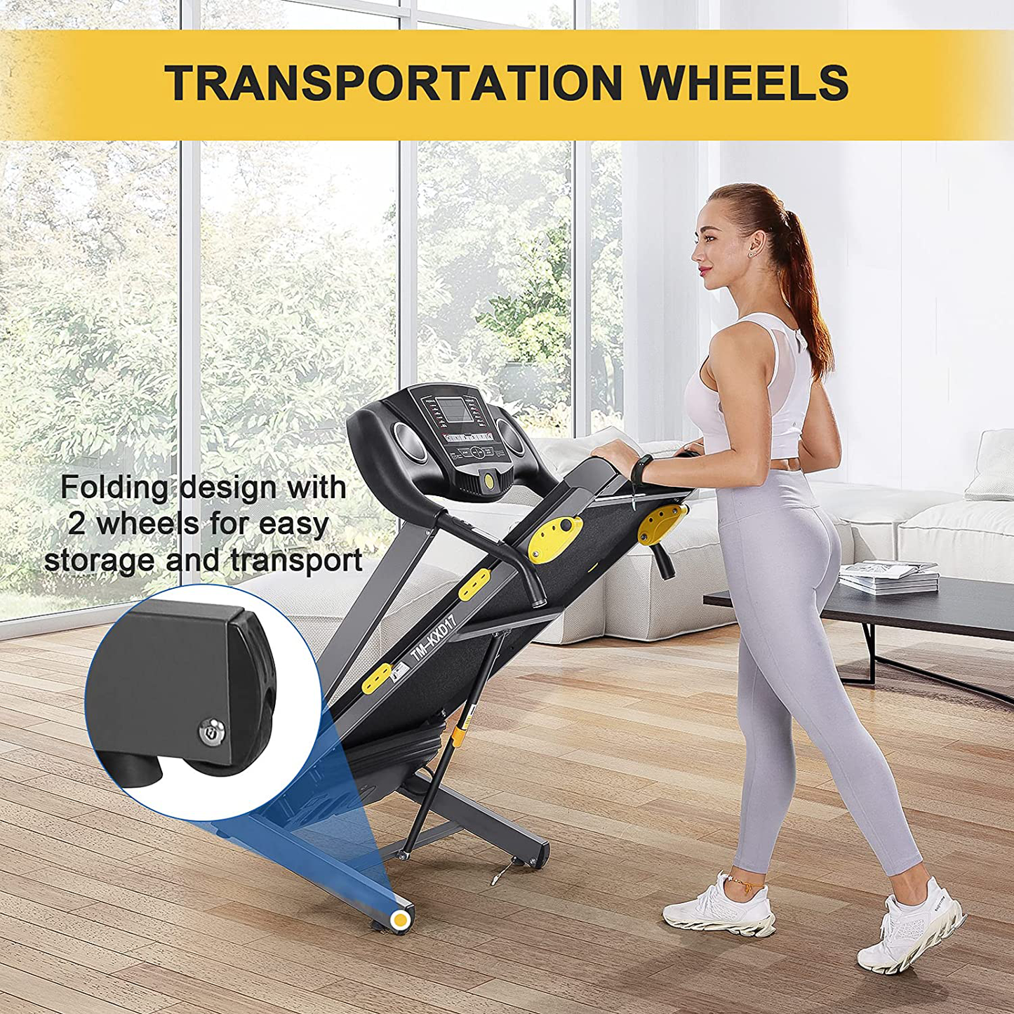 Folding Treadmill Electric Treadmill Motorized Running Machine 17'' Wide Tread Belt W/Incline LCD Display & Cup Holder - Easy Assembly W. 15 Preset Programs for Home Gym Animals & Pet Supplies > Pet Supplies > Dog Supplies > Dog Treadmills N \ A