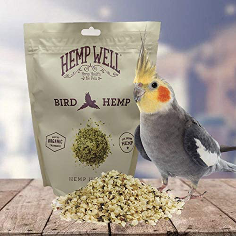 Hemp Well Organic Hemp Hearts –Reduces Feather Plucking, Promotes Relaxation, Immune Support, Organically Sourced, USA Grown, GMO Free – 1 Pound Bag Animals & Pet Supplies > Pet Supplies > Bird Supplies > Bird Treats Hemp Well