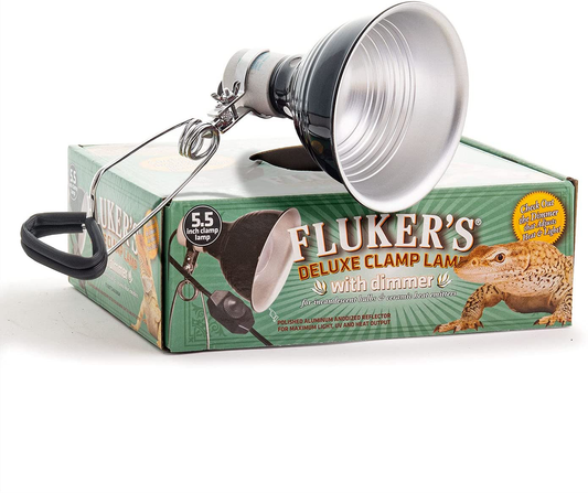 Fluker'S Repta-Clamp Lamp, 5.5-Inch Ceramic with Dimmable Switch Animals & Pet Supplies > Pet Supplies > Reptile & Amphibian Supplies > Reptile & Amphibian Habitat Heating & Lighting Fluker Labs   