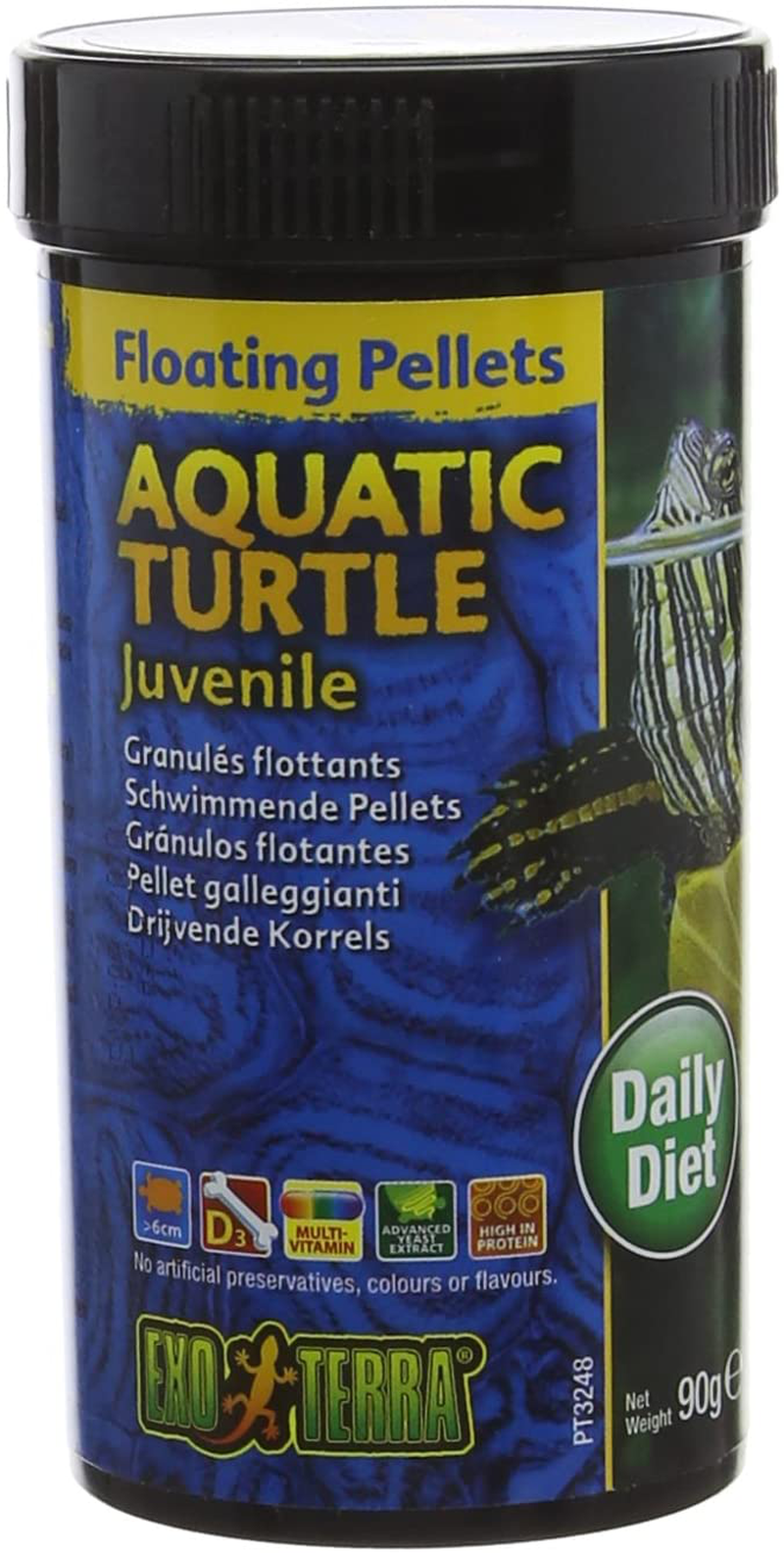 Exo Terra Juvenile Aquatic Turtle Food, Reptile Food Animals & Pet Supplies > Pet Supplies > Reptile & Amphibian Supplies > Reptile & Amphibian Food Exo Terra 3.1 Ounces