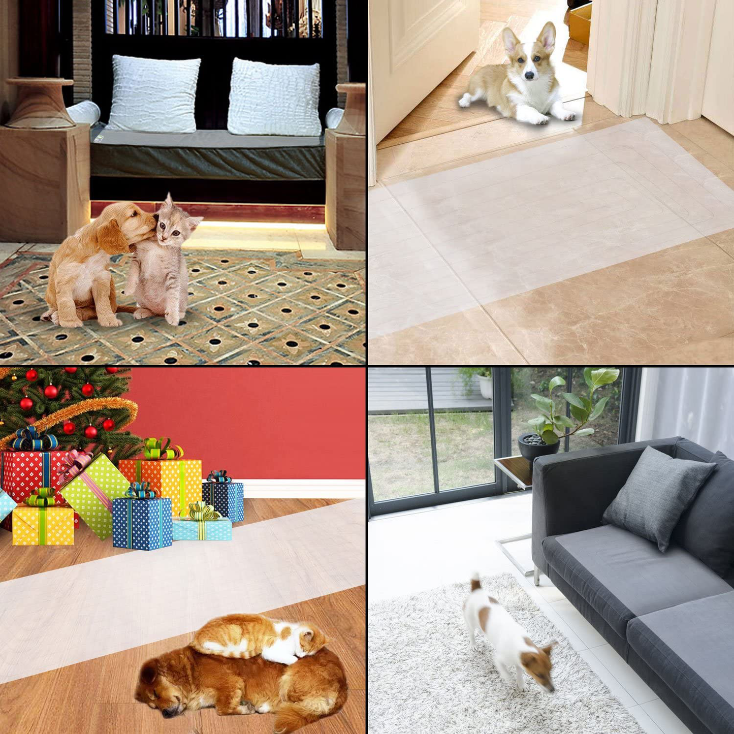 Dqinlit Scat Mat for Dogs Cats Electric Pet Training Deterrent Shock Mat Pad Animals & Pet Supplies > Pet Supplies > Cat Supplies > Cat Furniture DQinLit