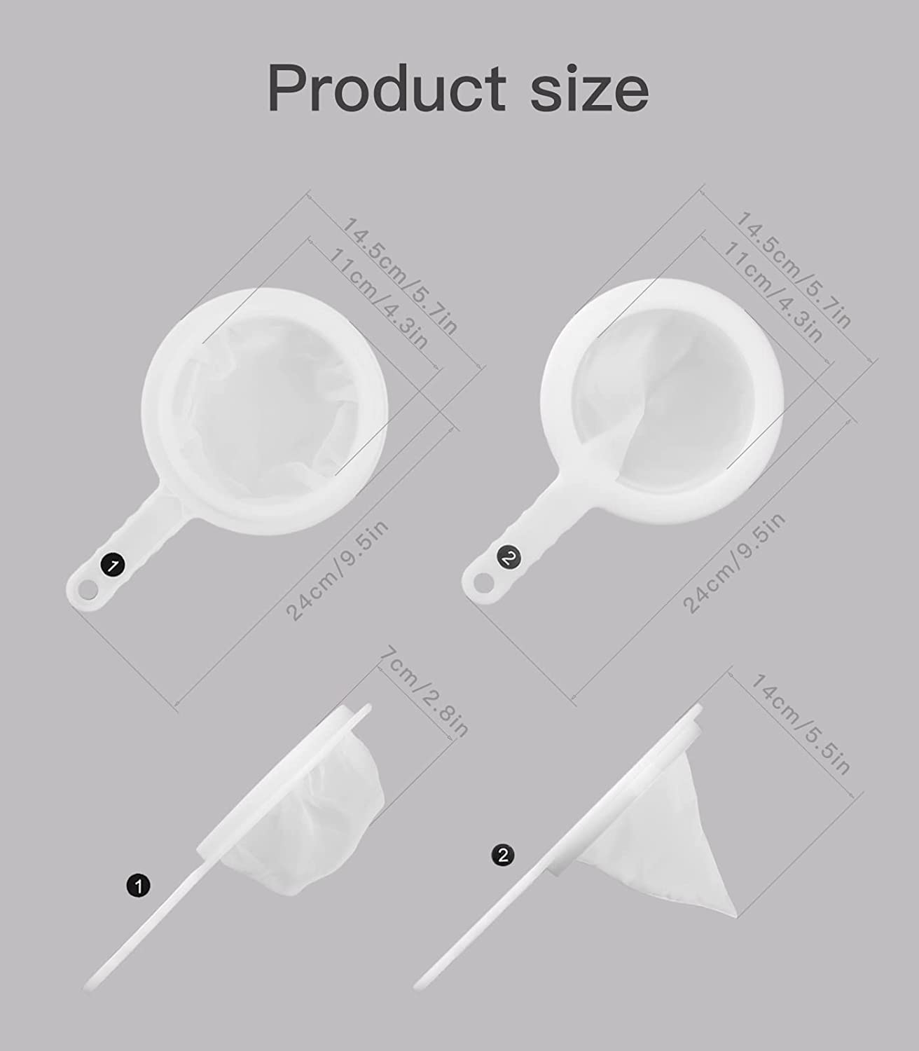 Clscea Aquarium Baby Brine Shrimp Sieve Eggshell Separator Artemia Collecting Net Kit 80 Mesh 200 Mesh for Brine Shrimp Hatchery Animals & Pet Supplies > Pet Supplies > Fish Supplies > Aquarium Fish Nets Clscea