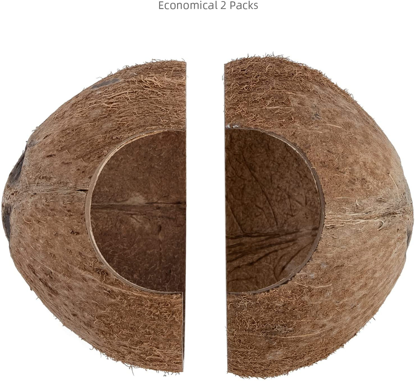 Niteangel 2 Pack Natural Coconut Reptile Hideouts, Lizard, Spider and Aquarium Fish Hide Cave Animals & Pet Supplies > Pet Supplies > Reptile & Amphibian Supplies > Reptile & Amphibian Substrates Niteangel