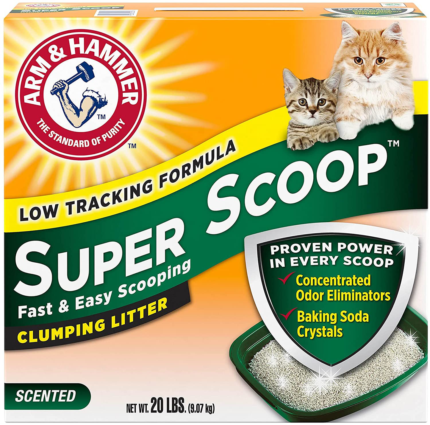 Arm & Hammer Super Scoop Litter, Fresh Scent Animals & Pet Supplies > Pet Supplies > Cat Supplies > Cat Litter Arm & Hammer 20 lbs