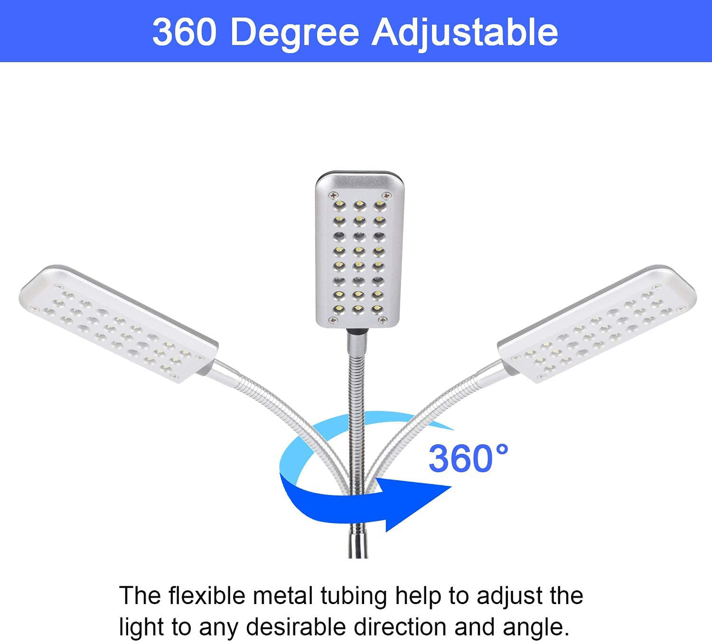 Aquarium Light Clip on Fish Tank Lighting Small Fish Light for Tanks without Border, White and Blue Leds Animals & Pet Supplies > Pet Supplies > Fish Supplies > Aquarium Lighting XY-Firestar