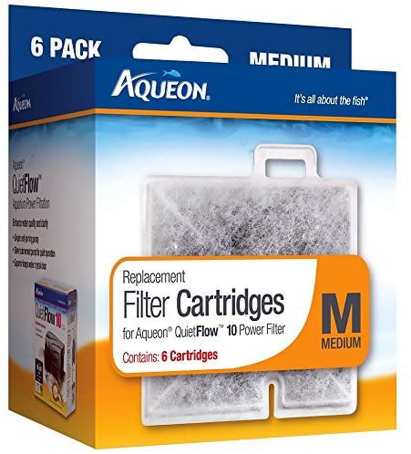 Aqueon Replacement Filter Cartridges (Medium; Pack of 6 Cartridges; for Aqueon Quietflow 10) by Aqueon Animals & Pet Supplies > Pet Supplies > Fish Supplies > Aquarium Filters Aqueon