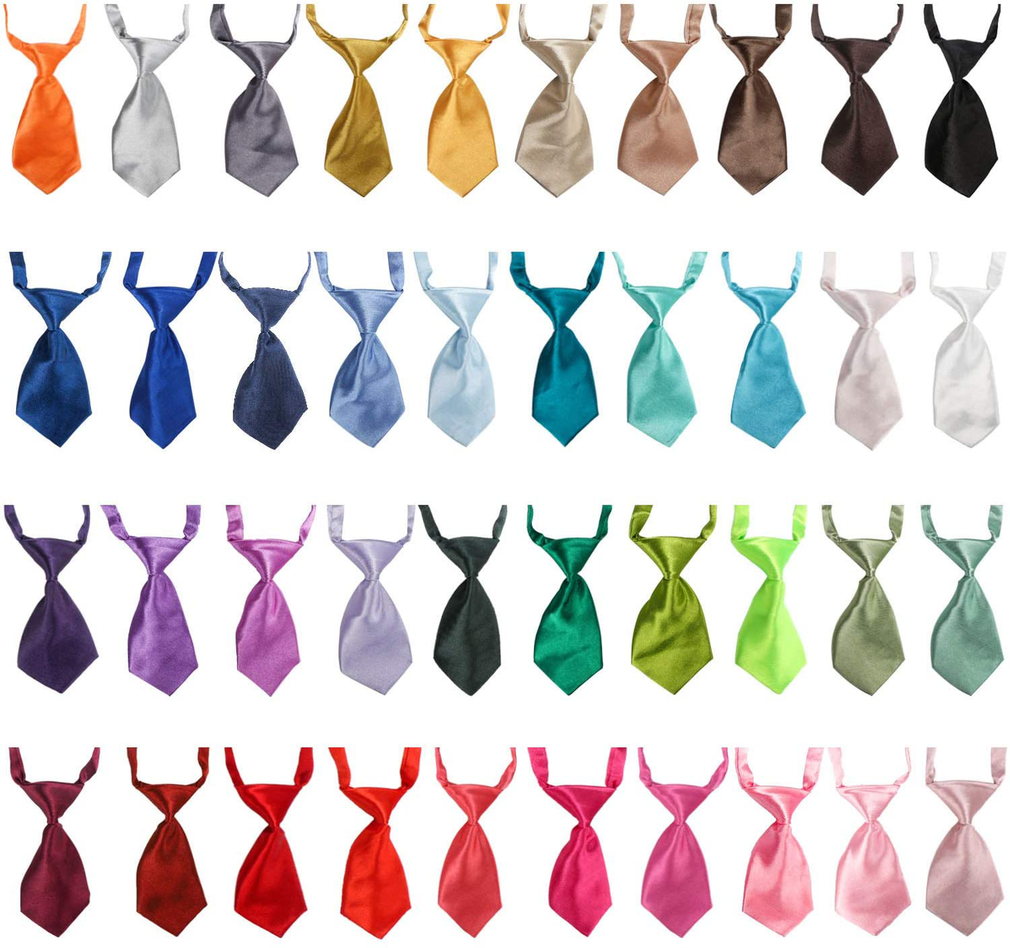 Segarty Neck Ties for Dog, 40 Pack Adjustable Pet Bow Ties Assorted Pattern for Small Dogs Cats Bowties Puppy Neckties Grooming Bows Festival Photography Holiday Party Valentine Costumes Birthday Gift Animals & Pet Supplies > Pet Supplies > Cat Supplies > Cat Apparel Segarty Solid
