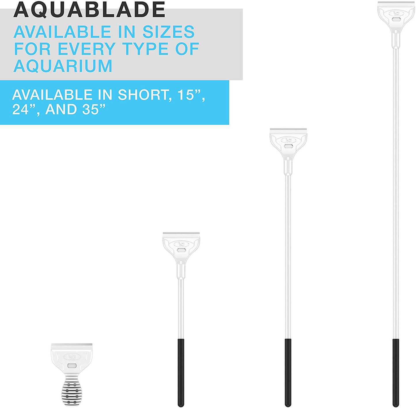 Continuum Aquatics Aquablade M - Short Stainless Steel Aquarium Scraper to Clean Aquarium Tank Animals & Pet Supplies > Pet Supplies > Fish Supplies > Aquarium Cleaning Supplies Continuum Aquatics