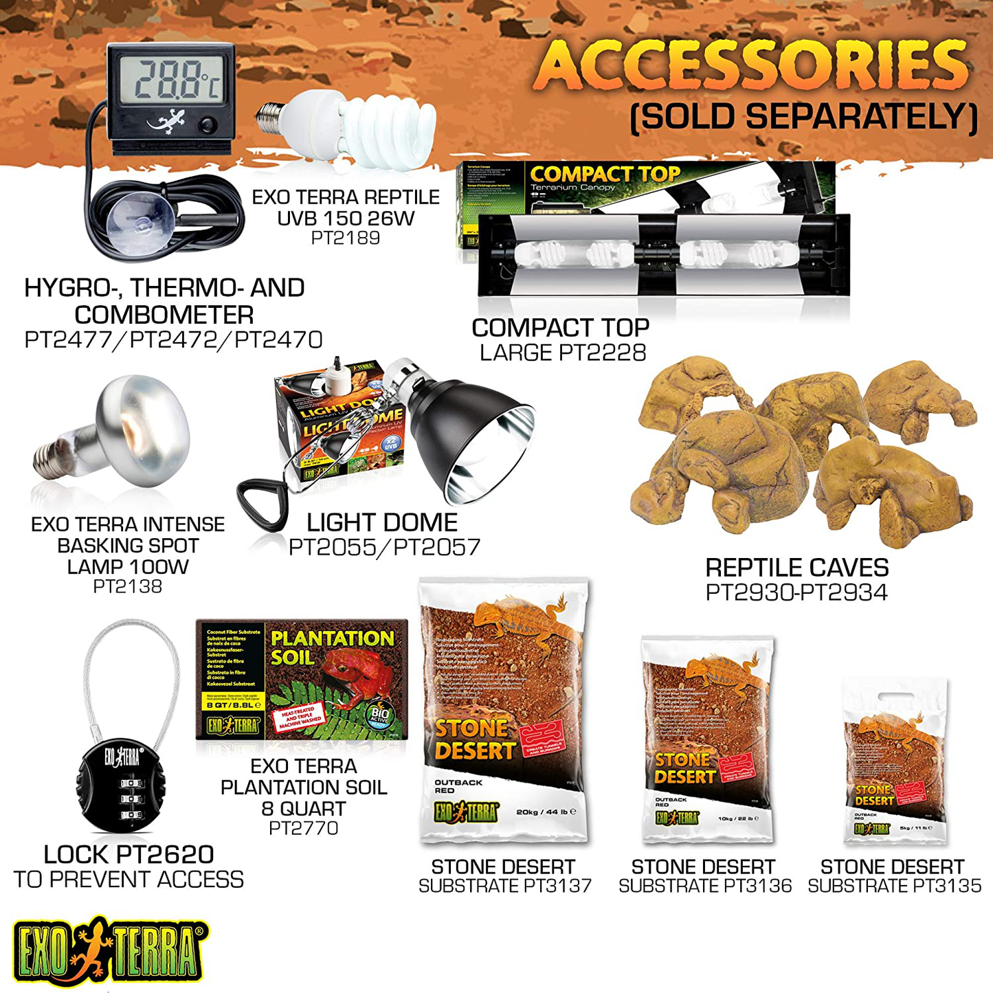 Exo Terra Glass Natural Terrarium Animals & Pet Supplies > Pet Supplies > Reptile & Amphibian Supplies > Reptile & Amphibian Substrates Exo Terra