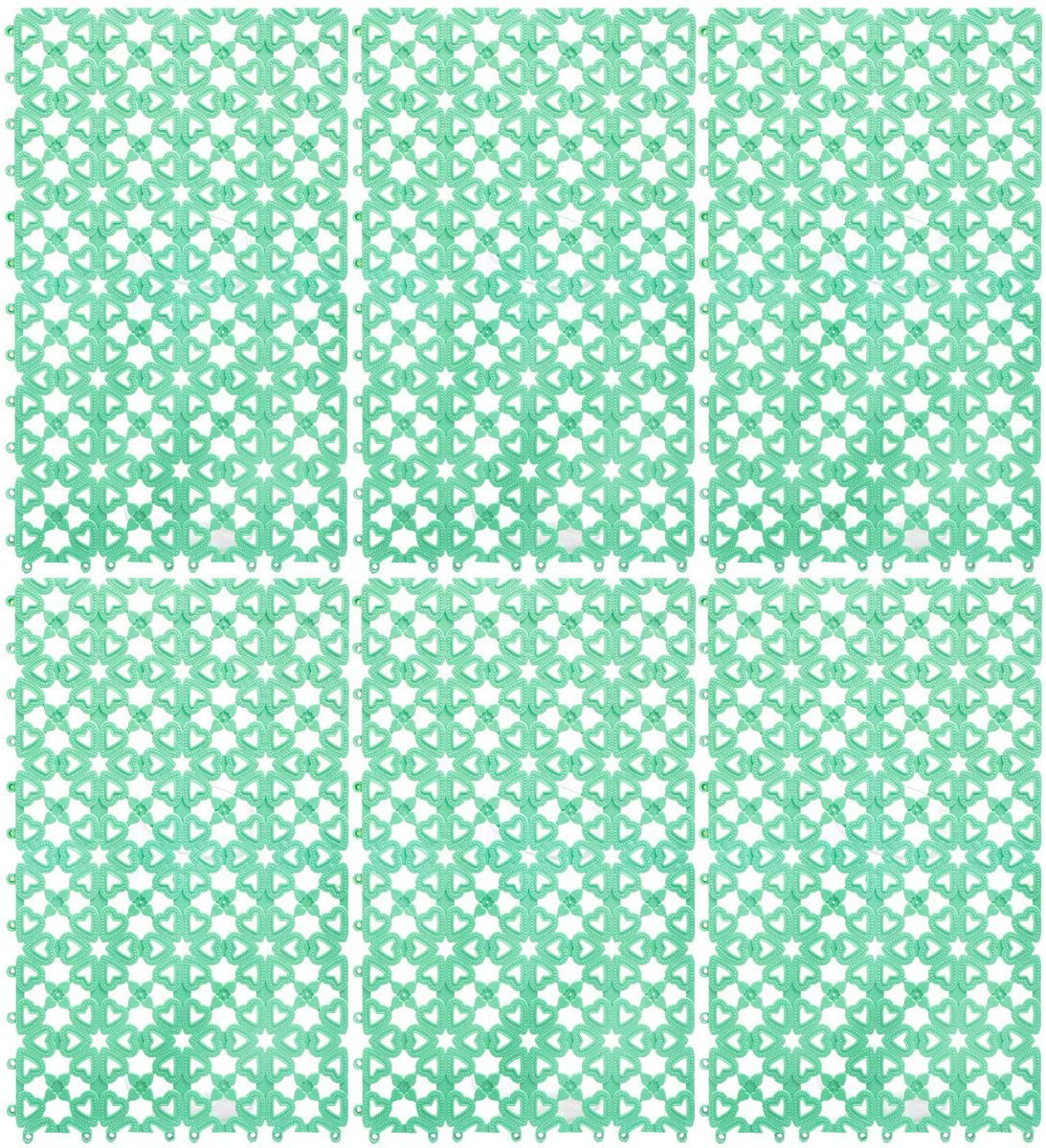 Hamiledyi Rabbit Cage Mats Floor Plastic Feet Pads Mat for Pet Cats Dogs Bunny Hamster Rat Chinchilla Guinea Pig Animals & Pet Supplies > Pet Supplies > Small Animal Supplies > Small Animal Bedding Hamiledyi 6-pack