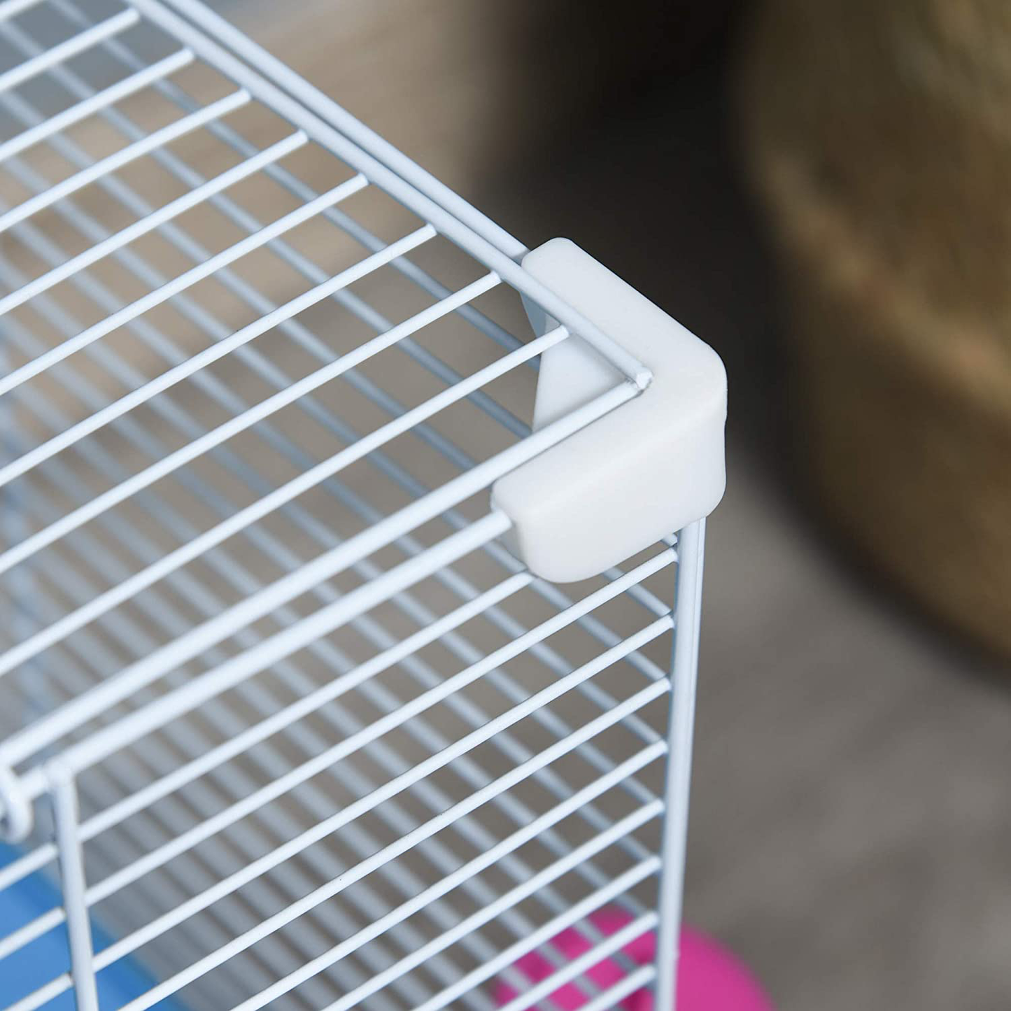 Pawhut 2-Level Hamster Cage Gerbil House Habitat Kit Small Animal Travel Carrier with Exercise Wheel, Play Tubes, Water Bottle, Food Dishes, & Interior Ladder Animals & Pet Supplies > Pet Supplies > Small Animal Supplies > Small Animal Habitats & Cages PawHut