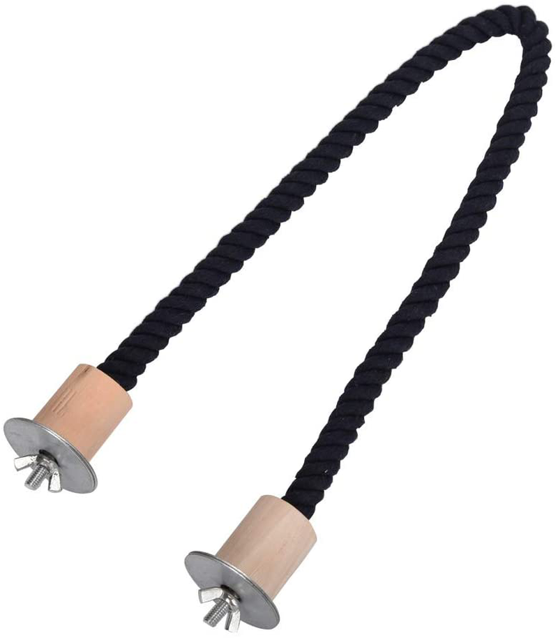QBLEEV Bird Hemp Rope Perch Swing, Parrot Grinding Perches Cage Top Play Stands Playground Birdcage Accessories Rope Bungee Toys(Cage Not Included) Animals & Pet Supplies > Pet Supplies > Bird Supplies > Bird Gyms & Playstands QBLEEV