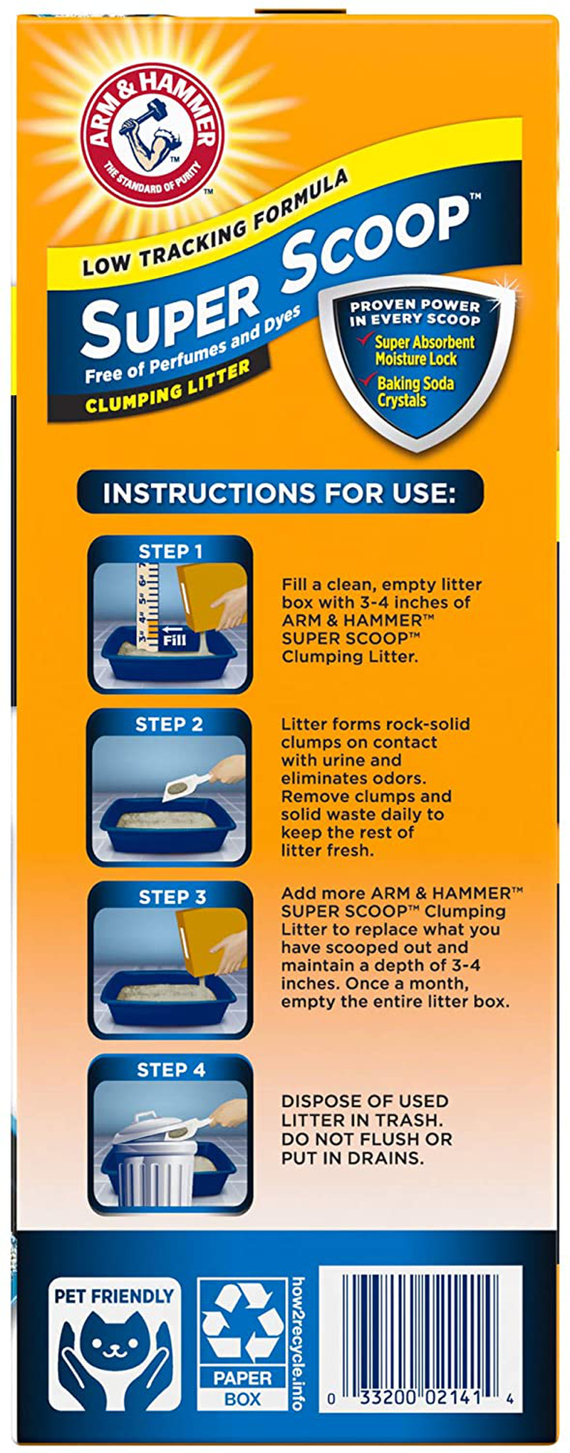 Arm & Hammer Super Scoop Litter, Fragrance Free, 14 Lbs Animals & Pet Supplies > Pet Supplies > Cat Supplies > Cat Litter Box Liners Arm & Hammer