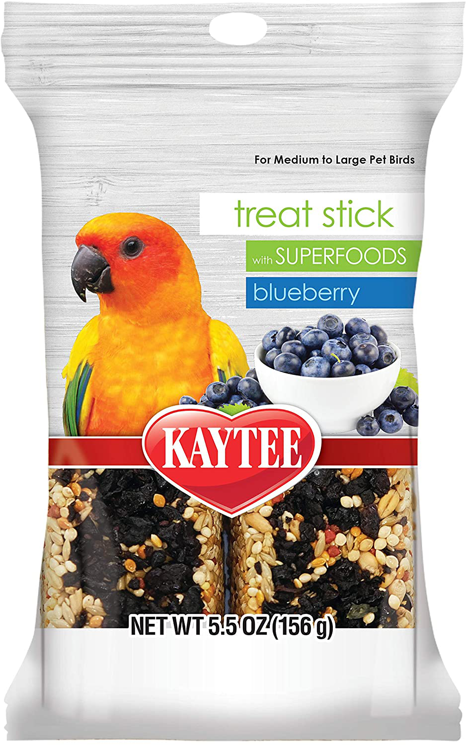 Kaytee Avian Superfood Treat Stick, Blueberry, 5.5 Ounces Animals & Pet Supplies > Pet Supplies > Bird Supplies > Bird Treats Kaytee