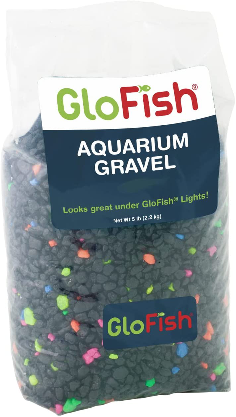 Glofish Aquarium Gravel, Fluorescent Colors, Complements Glofish Tanks, 5-Pound Bag Animals & Pet Supplies > Pet Supplies > Fish Supplies > Aquarium Gravel & Substrates GloFish Black With Fluorescent Highlights  