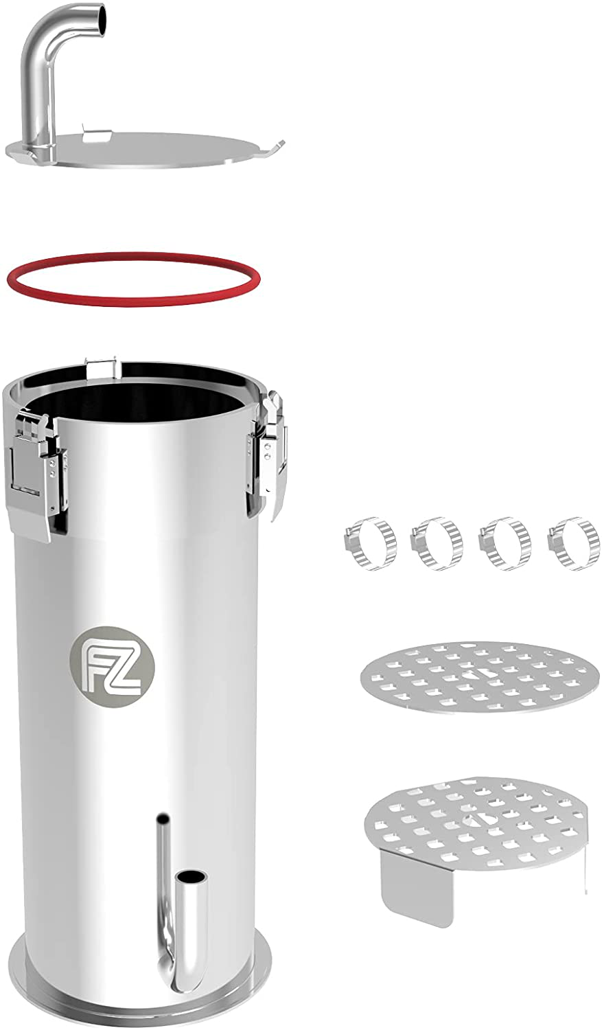 FZONE Stainless Steel Filter Canister Designed from Ada'S Jet Filter Animals & Pet Supplies > Pet Supplies > Fish Supplies > Aquarium Filters FZONE   