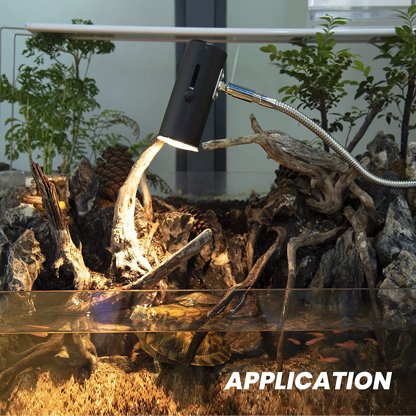 Luxvista Reptile Lamp Fixture Holder Clamp Rotating Adjustable Habitat Heat Lamp Holder E27 Heat Lamp Clip for Pet Turtle Aquarium Pet Heating Light Lamp with US Plug (Bulb Not Included) Animals & Pet Supplies > Pet Supplies > Reptile & Amphibian Supplies > Reptile & Amphibian Habitat Heating & Lighting Luxvista