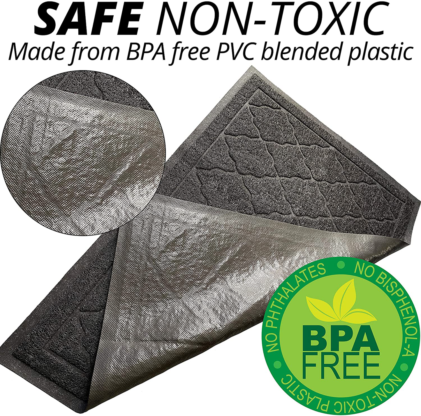 Benson & Cletus Rubber Mesh Cat Litter Mat, Grey Animals & Pet Supplies > Pet Supplies > Cat Supplies > Cat Litter Box Mats Benson & Cletus