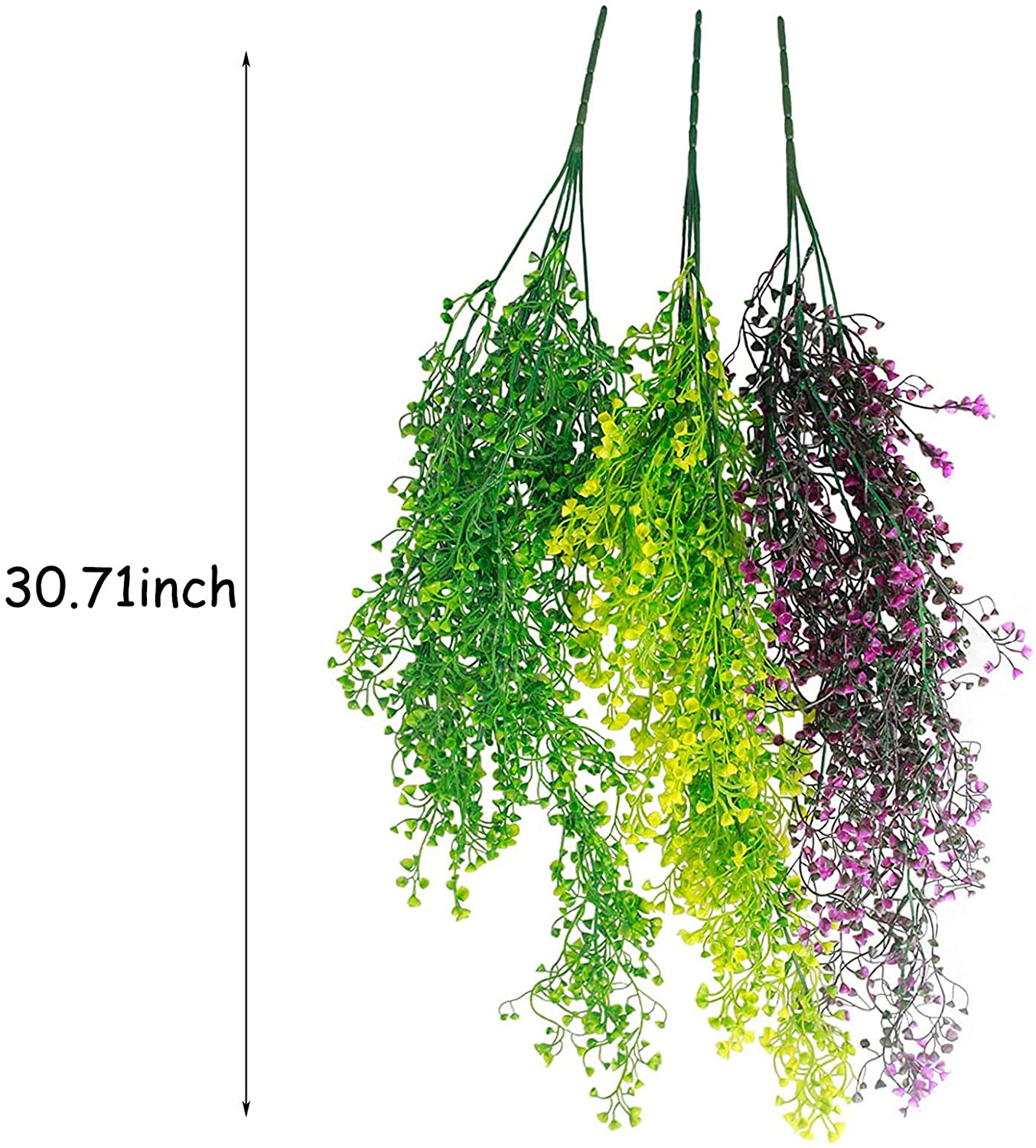 Hamiledyi Reptile Plants Hanging Fake Vines Climbing Terrarium Plant Kit with Suction Cup Amphibian Tank Habitat Decorations for Hermit Crabs Snakes Bearded Dragons Chameleons Frogs Lizards Geckos Animals & Pet Supplies > Pet Supplies > Reptile & Amphibian Supplies > Reptile & Amphibian Substrates Hamiledyi