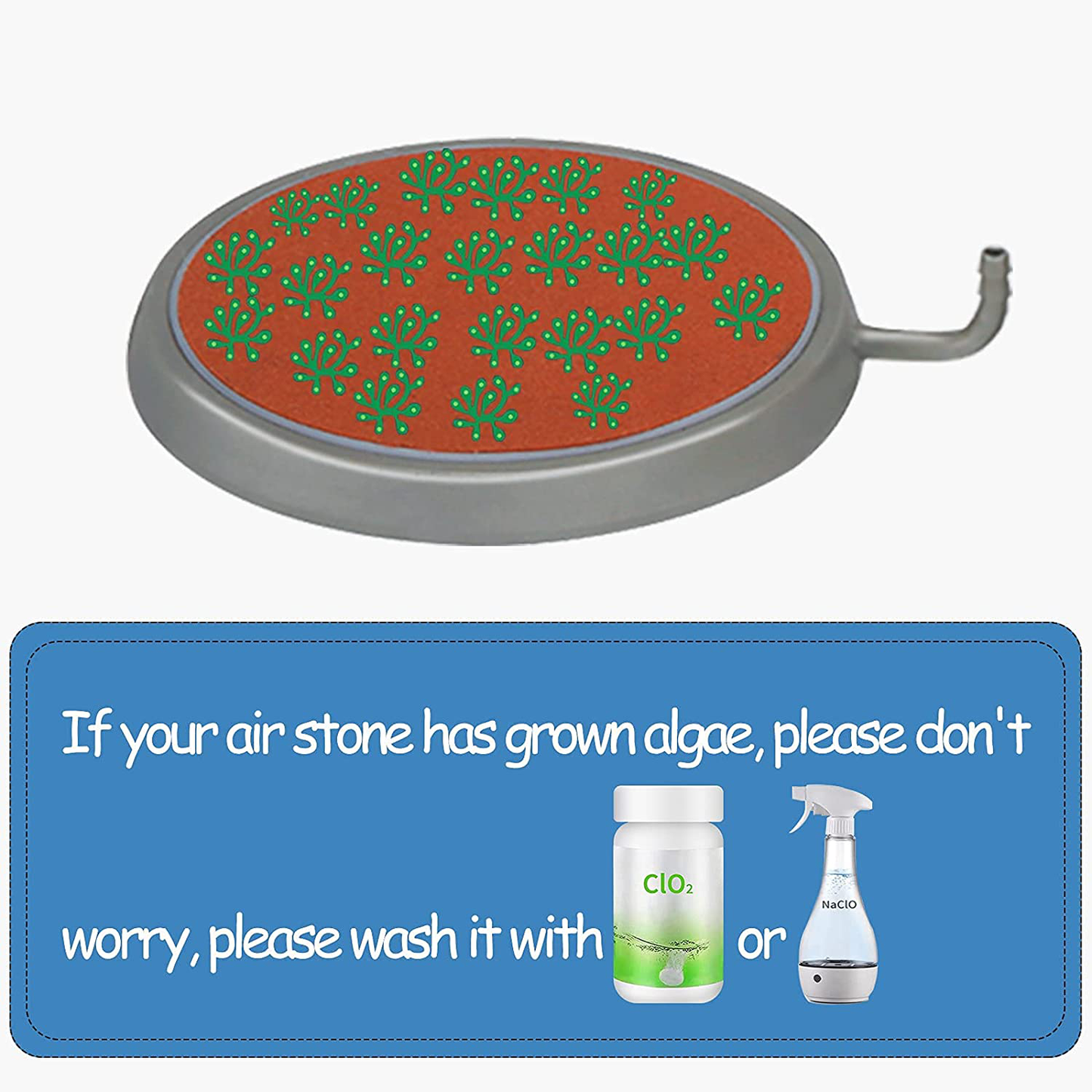 Kaiyopop Aquarium Air Stone Kit Fish Tank Bubbler Diffuser round Air Stone Disc Set Small Air Bubbles Silent Ultra-High Dissolved Oxygen Diffuser for Hydroponic and Aquarium Fish Tank (3") Animals & Pet Supplies > Pet Supplies > Fish Supplies > Aquarium Air Stones & Diffusers Kaiyopop