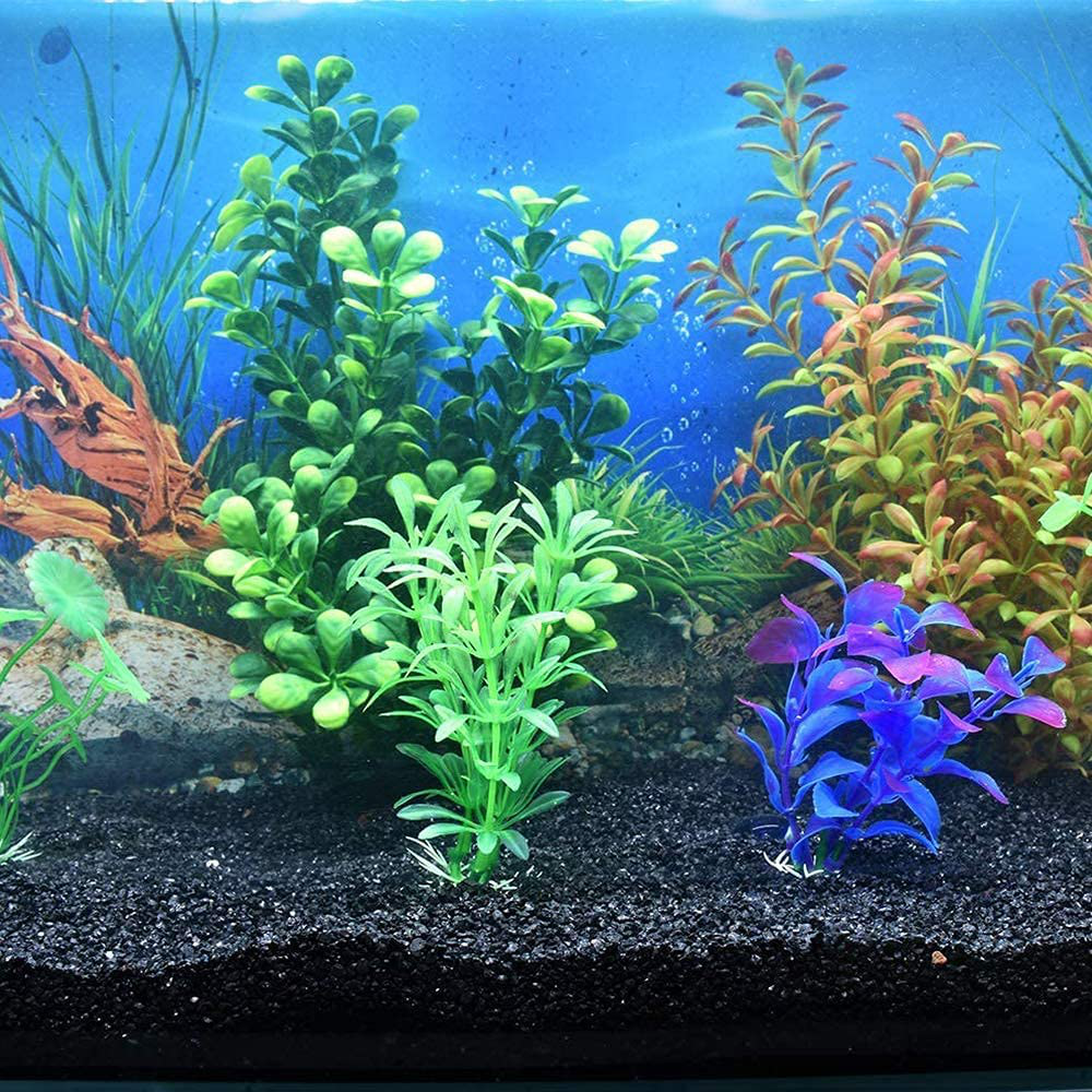 Large Aquarium Decorations, Betta Fish Tank Accessories Decorations with Rocks and Plastic Plants, Beta Fish Tank Decor Set for Fish Aquarium Ornaments Animals & Pet Supplies > Pet Supplies > Fish Supplies > Aquarium Decor LanTulla