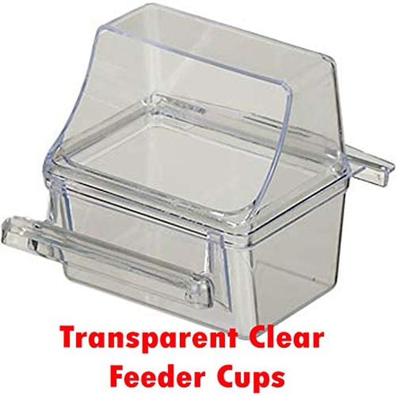 Mcage Large Double Roof Top Flight Parrot Bird Cage with Toy and Ladder for Cockatiel Parakeet Conure Lovebird Budgie Parrotlet Finch Canary Small Parrot Bird Cage with Rolling Stand Animals & Pet Supplies > Pet Supplies > Bird Supplies > Bird Cages & Stands Mcage