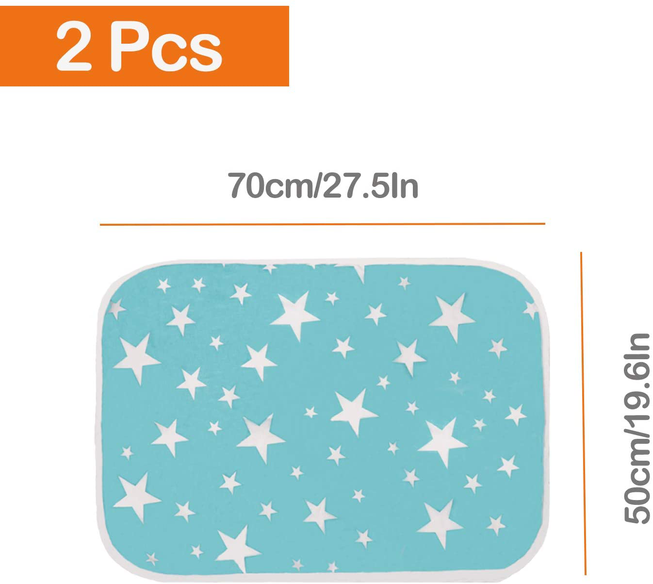 HERCOCCI 2 Pack Guinea Pig Fleece Cage Liners, Super Absorbent – Reusable & Washable Guinea Pig Pee Pads Bedding for Hamsters Rabbits Chinchilla Gerbil Hedgehog Rat and Other Small Animal 27’’ X 19’’ Animals & Pet Supplies > Pet Supplies > Small Animal Supplies > Small Animal Bedding HERCOCCI