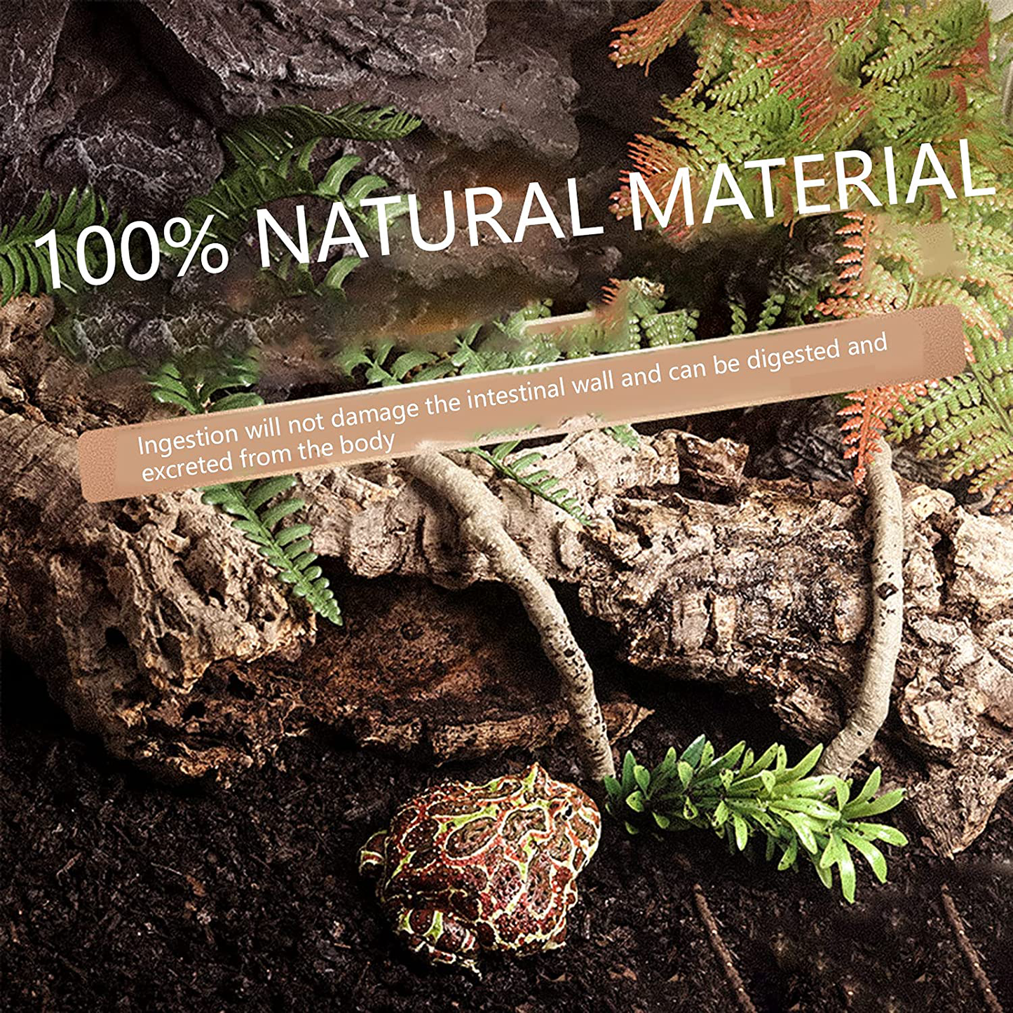 SUPFAKE Reptile Humus Substrate Mix Tropical Plant Soil Bedding Flooring, Odor Absorbing for Reptiles, Snakes and Amphibians Animals & Pet Supplies > Pet Supplies > Reptile & Amphibian Supplies > Reptile & Amphibian Substrates SUPFAKE