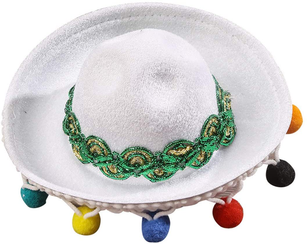 Pets Hat,Dogs Costumes Hat Cool for Halloween,Christmas Holiday Festival and Daily Wearing Animals & Pet Supplies > Pet Supplies > Cat Supplies > Cat Apparel Yeahbudddy White