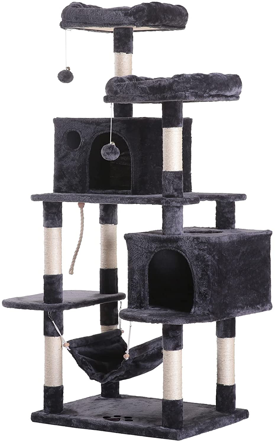 Hey-Bro Extra Large Multi-Level Cat Tree Condo Furniture with