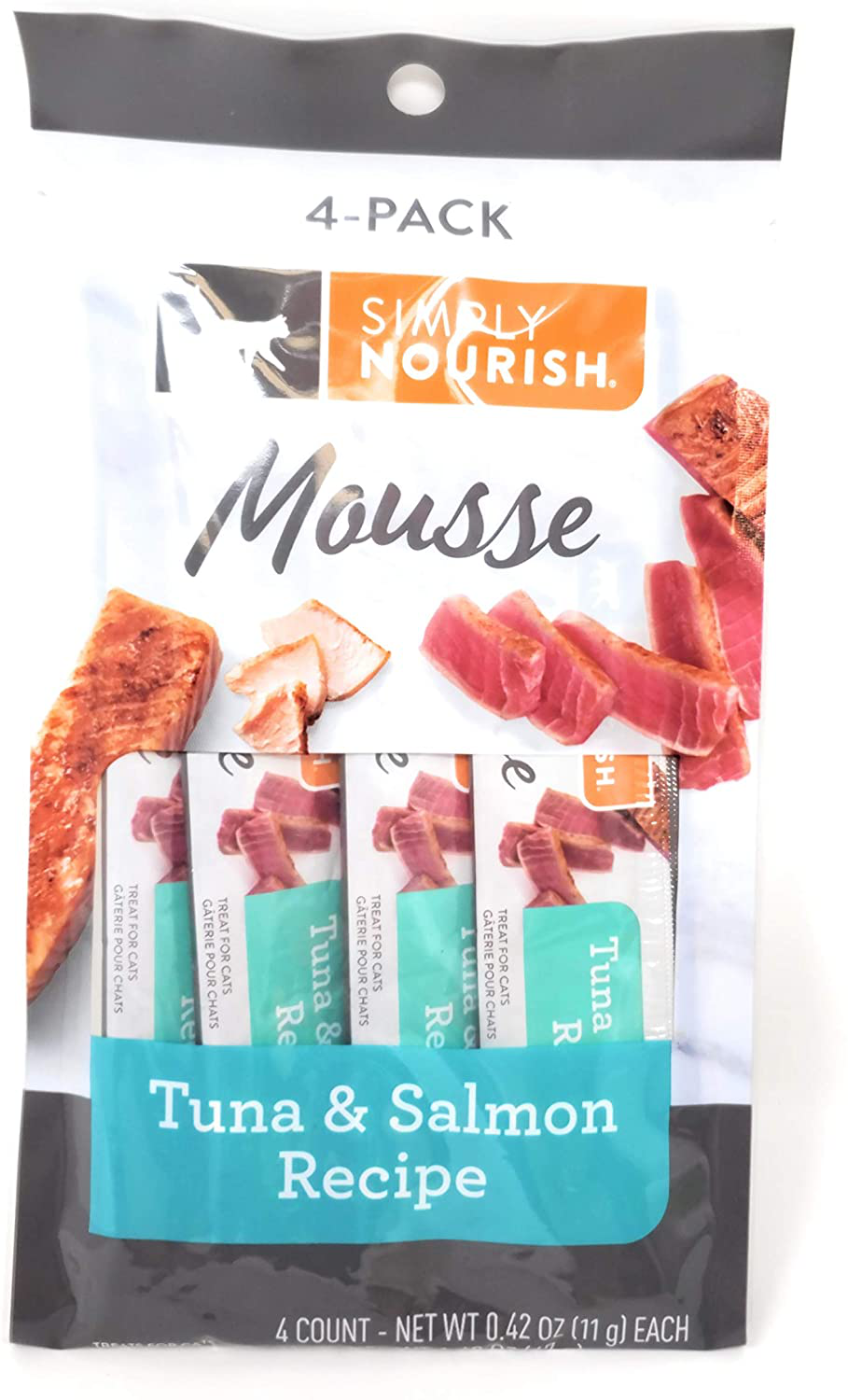 Simply Nourish Cat Mousse Treat, Tuna and Salmon, 4 Pouches (Pack of 5) and Especiales Cosas Spatula Animals & Pet Supplies > Pet Supplies > Cat Supplies > Cat Treats SIMPLY NOURISH