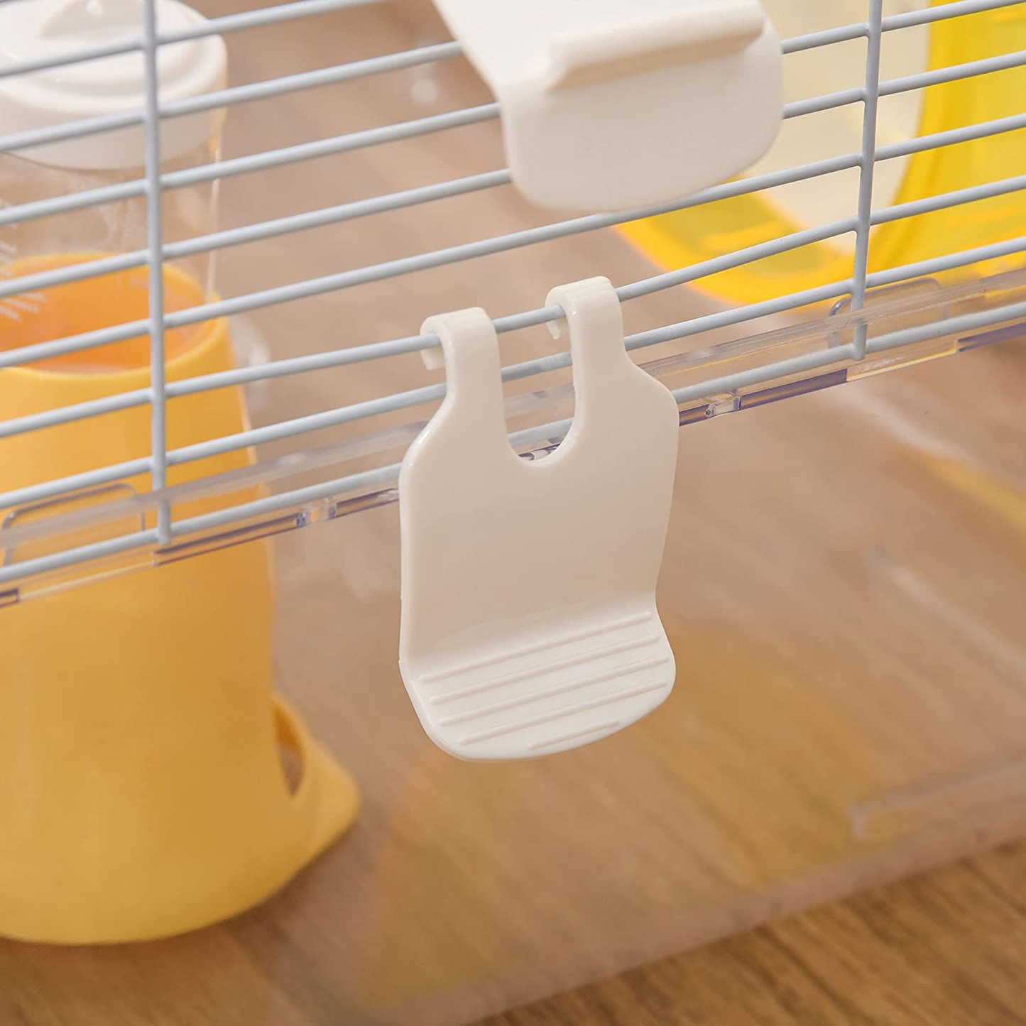 Pawhut Hamster Cage, Small Animal Habitats Rat House Includes Water Bottle, Food Dish, Exercise Wheel, 27.5" L X 18" W X 17.5" H, Transparent Animals & Pet Supplies > Pet Supplies > Small Animal Supplies > Small Animal Habitat Accessories PawHut