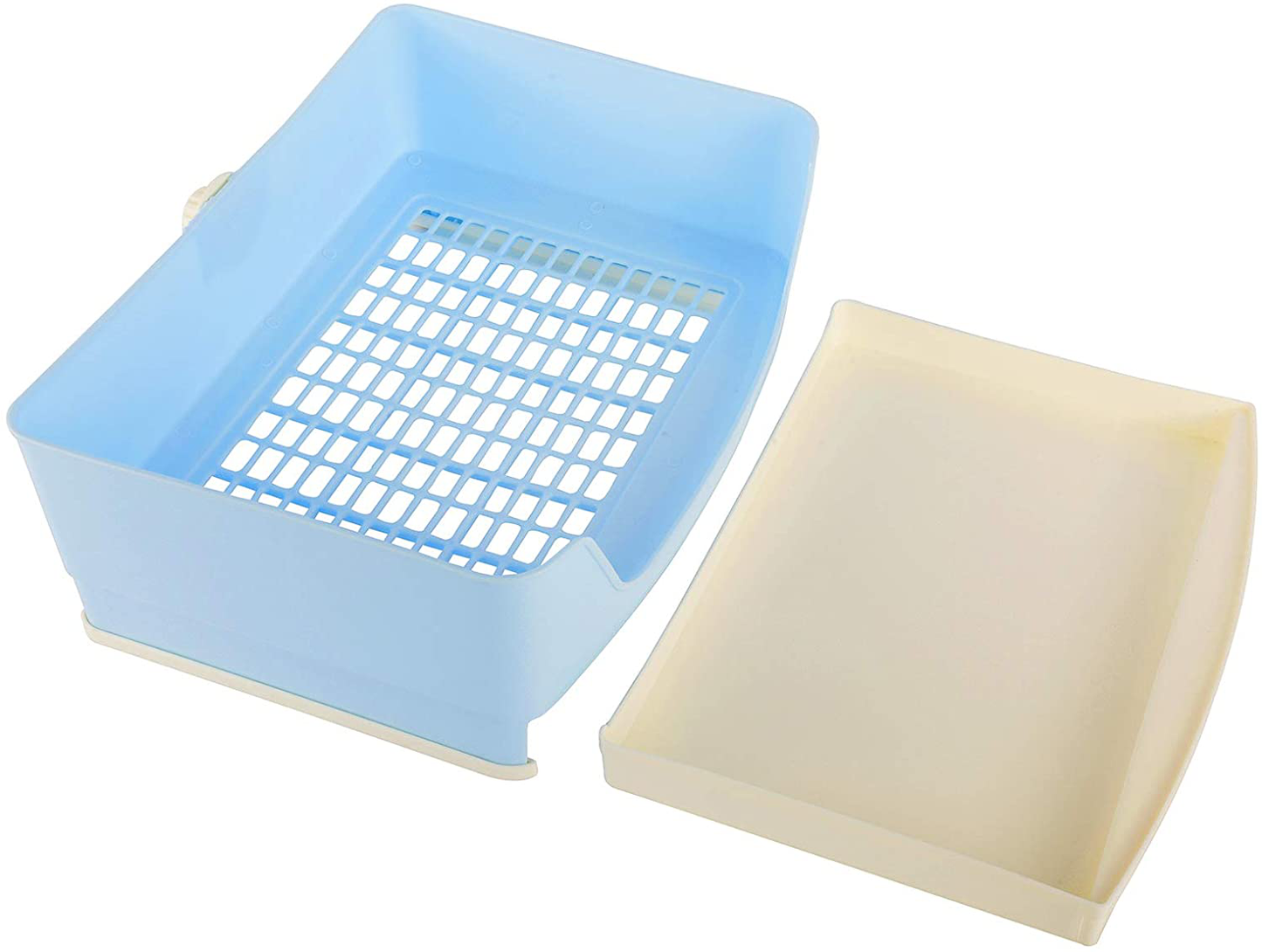 Sparkfire Large Rabbit Litter Box Trainer 16" × 11.8", Potty Corner Toilet with Drawer Bigger Pet Pan for Adult Hamster, Guinea Pig, Chinchilla, Bunny and Other Small Animals Animals & Pet Supplies > Pet Supplies > Small Animal Supplies > Small Animal Bedding Sparkfire