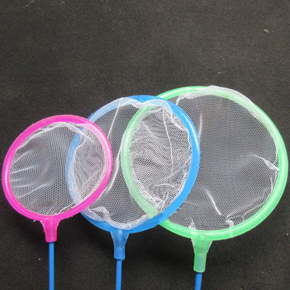 Nge Aquarium Fish Net Small Nylon Fishing Nets with Plastic Handle for Fish Tank(2.8"/3.5"/4.33",Blue,Pink,Green) Animals & Pet Supplies > Pet Supplies > Fish Supplies > Aquarium Fish Nets NGe