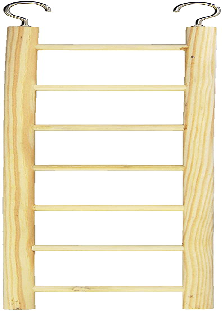 Prevue Pet Products BPV384 Birdie Basics 7-Step Wood Ladder for Bird, 12-Inch Animals & Pet Supplies > Pet Supplies > Bird Supplies > Bird Cage Accessories Prevue Pet Products