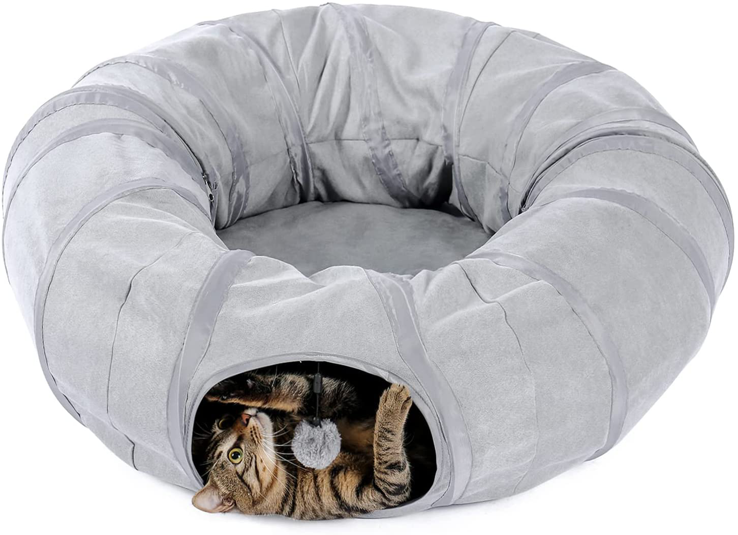 PAWZ Road Cat Tunnel Collapsible Cat Play Tube 10.5 Inches in Diameter 3 Ways and S Shape Animals & Pet Supplies > Pet Supplies > Dog Supplies > Dog Treadmills PAWZ Road Tunnel Bed